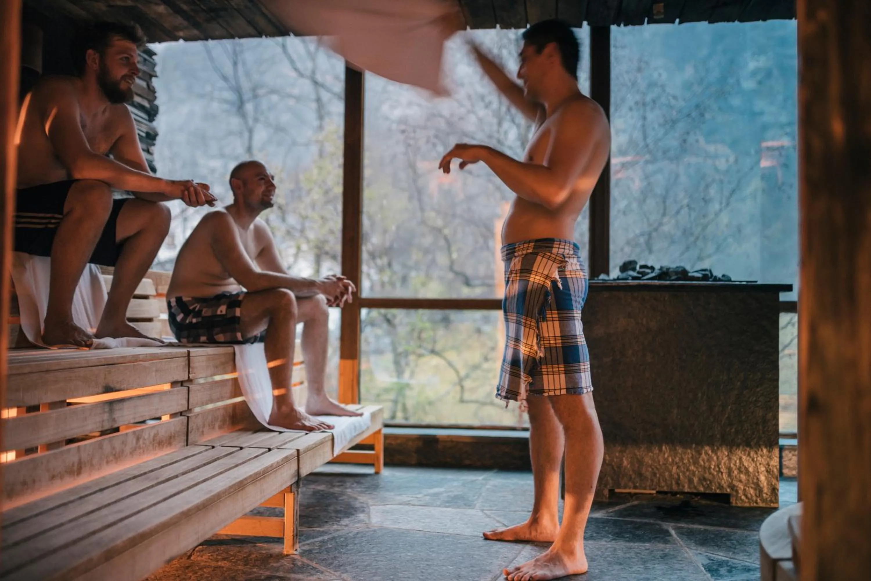 Sauna in Hotel Union Geiranger Bad & Spa