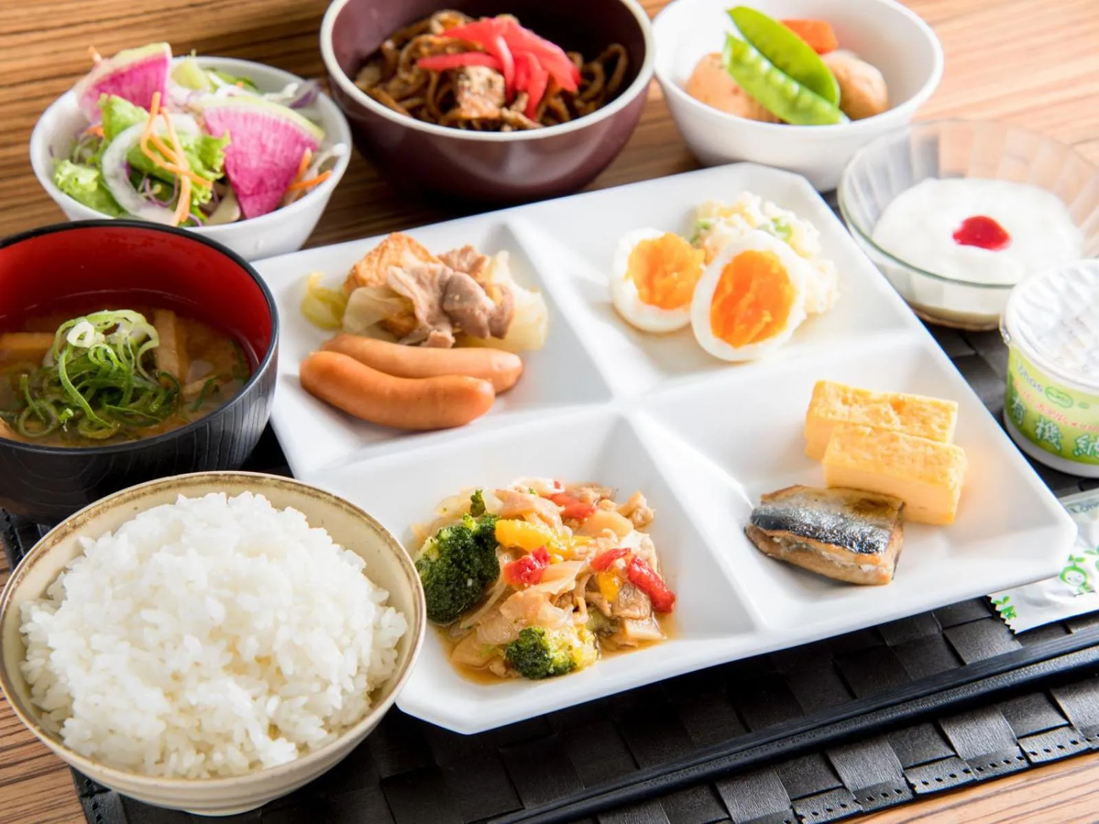 Breakfast in Super Hotel Fuji Inter