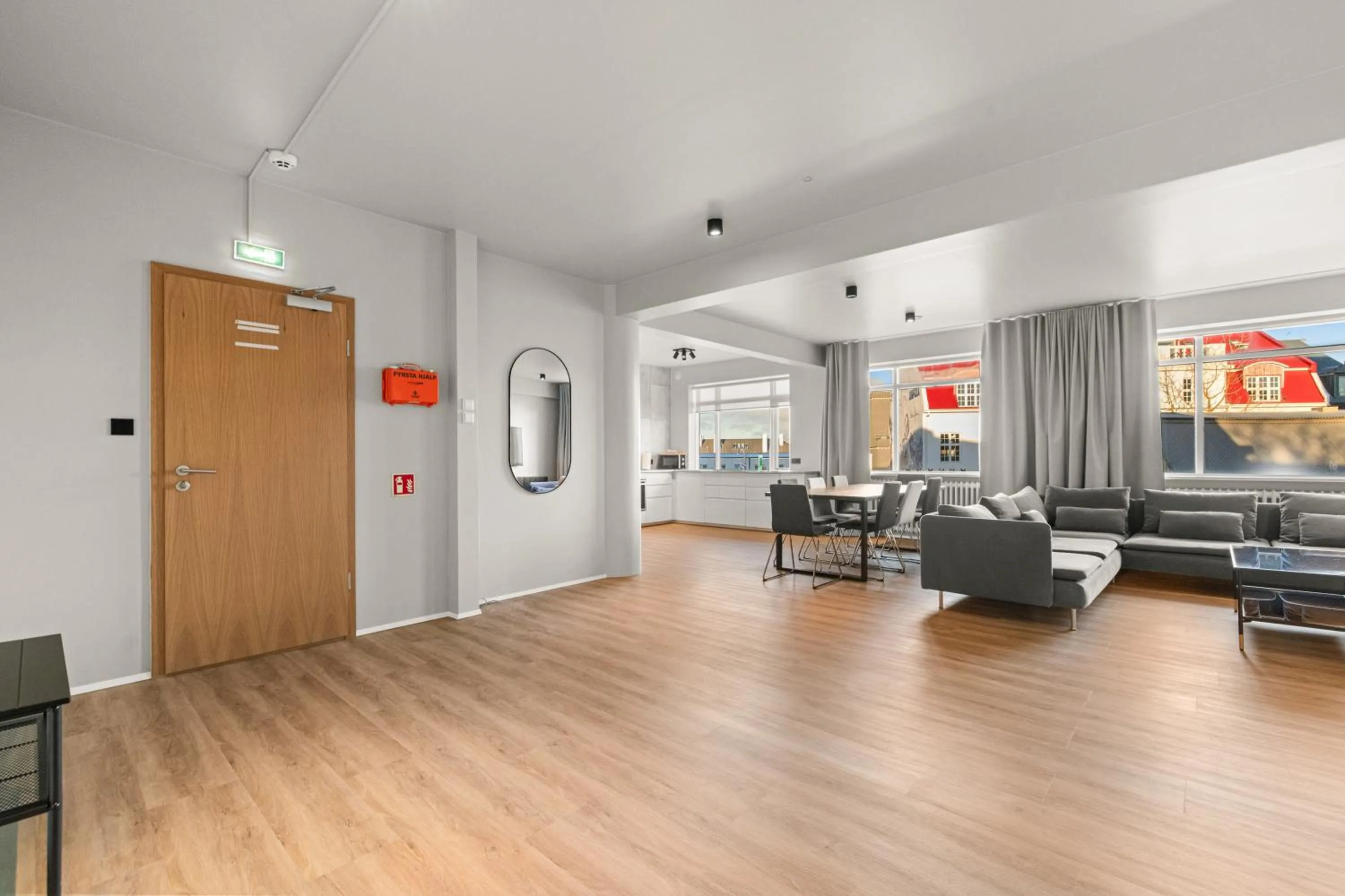 Living room in Odinn Reykjavik Skolavordustigur Apartments