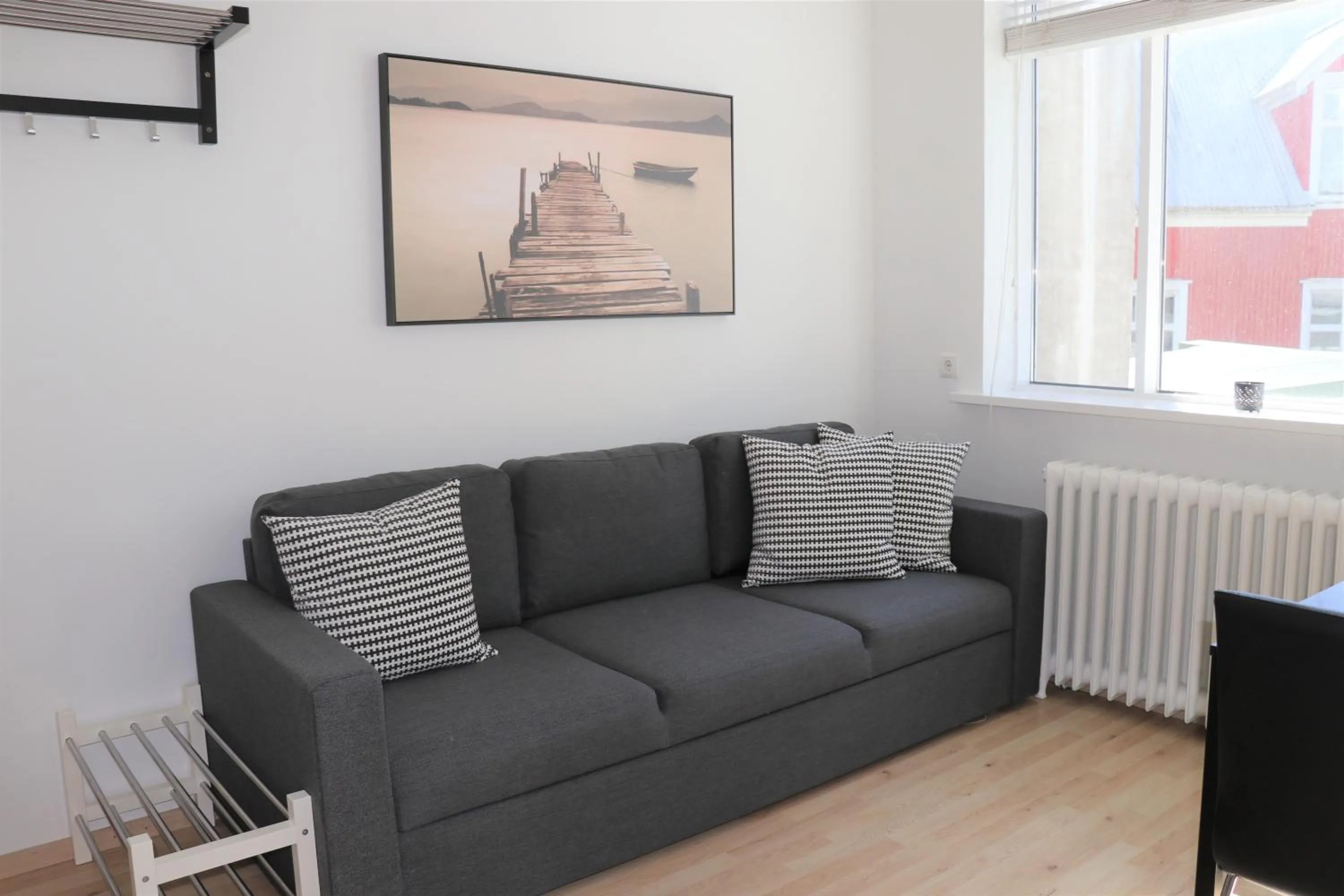 Living room in Odinn Reykjavik Skolavordustigur Apartments