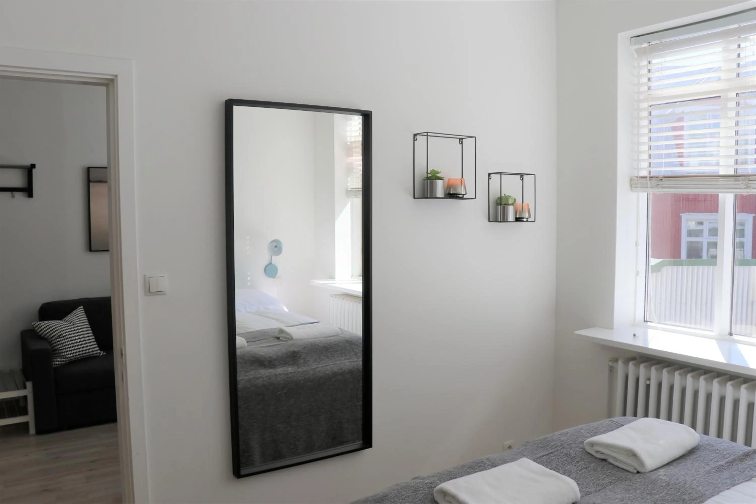 Bedroom, Bed in Odinn Reykjavik Skolavordustigur Apartments