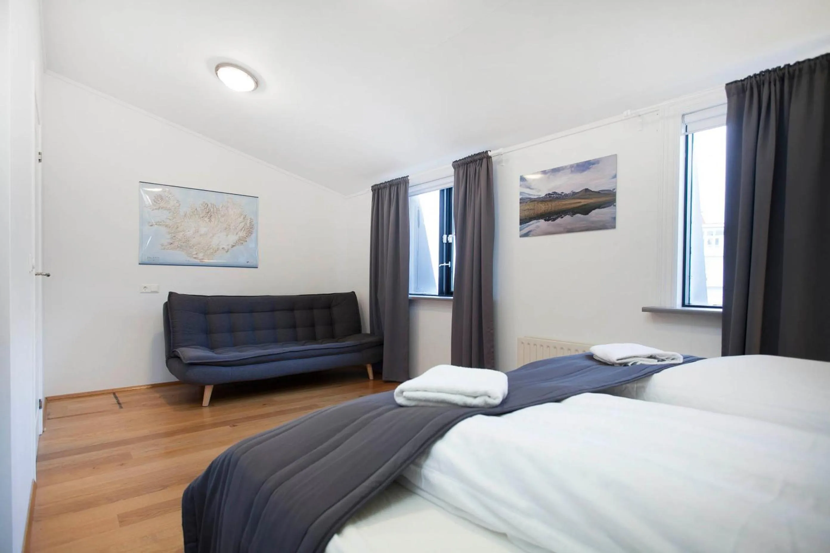 Bed in Odinn Reykjavik Skolavordustigur Apartments