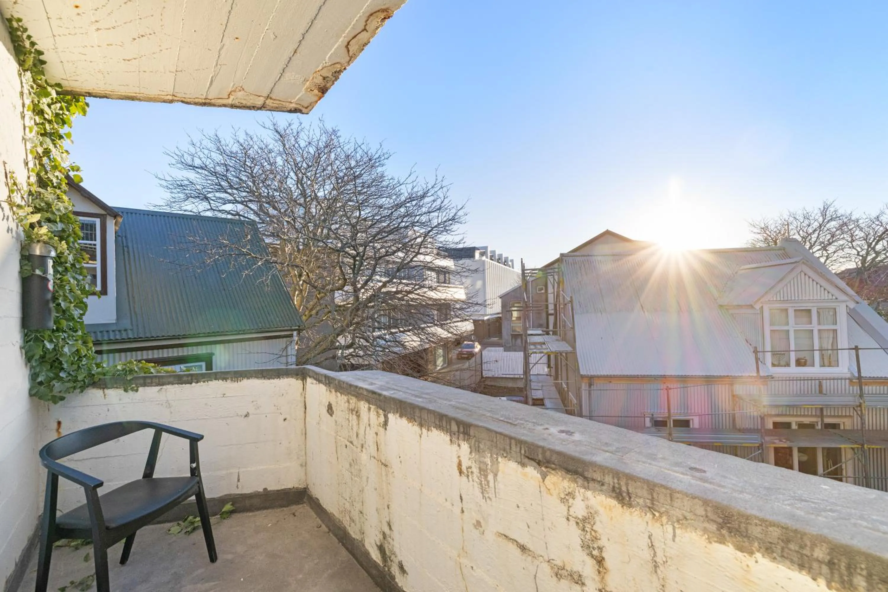 Balcony/Terrace in Odinn Reykjavik Skolavordustigur Apartments