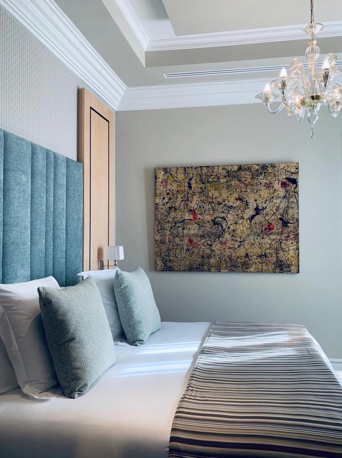 Bed in Hotel Casa Palacio María Luisa