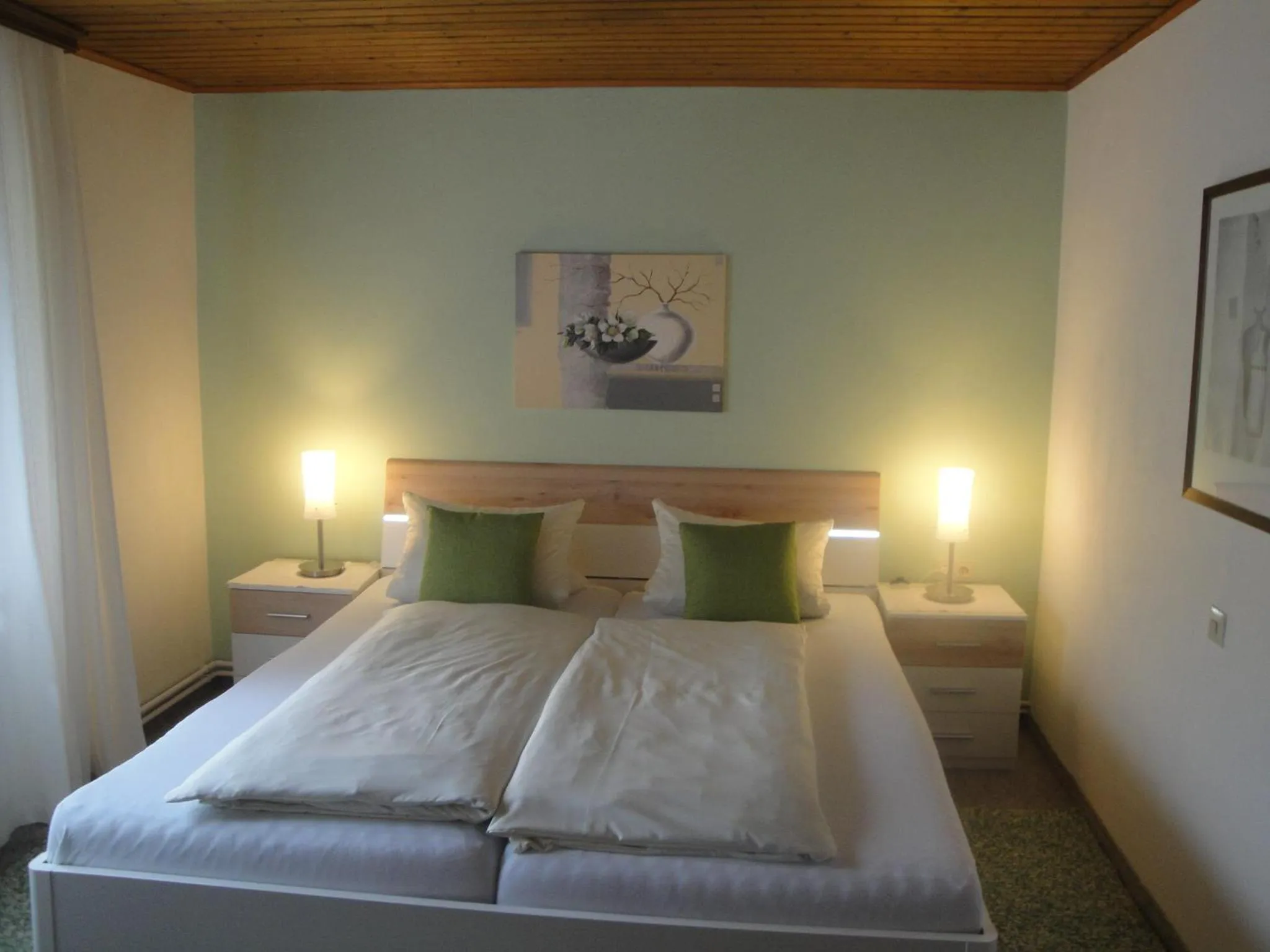 Bed in Hotel Pension Schwaiger