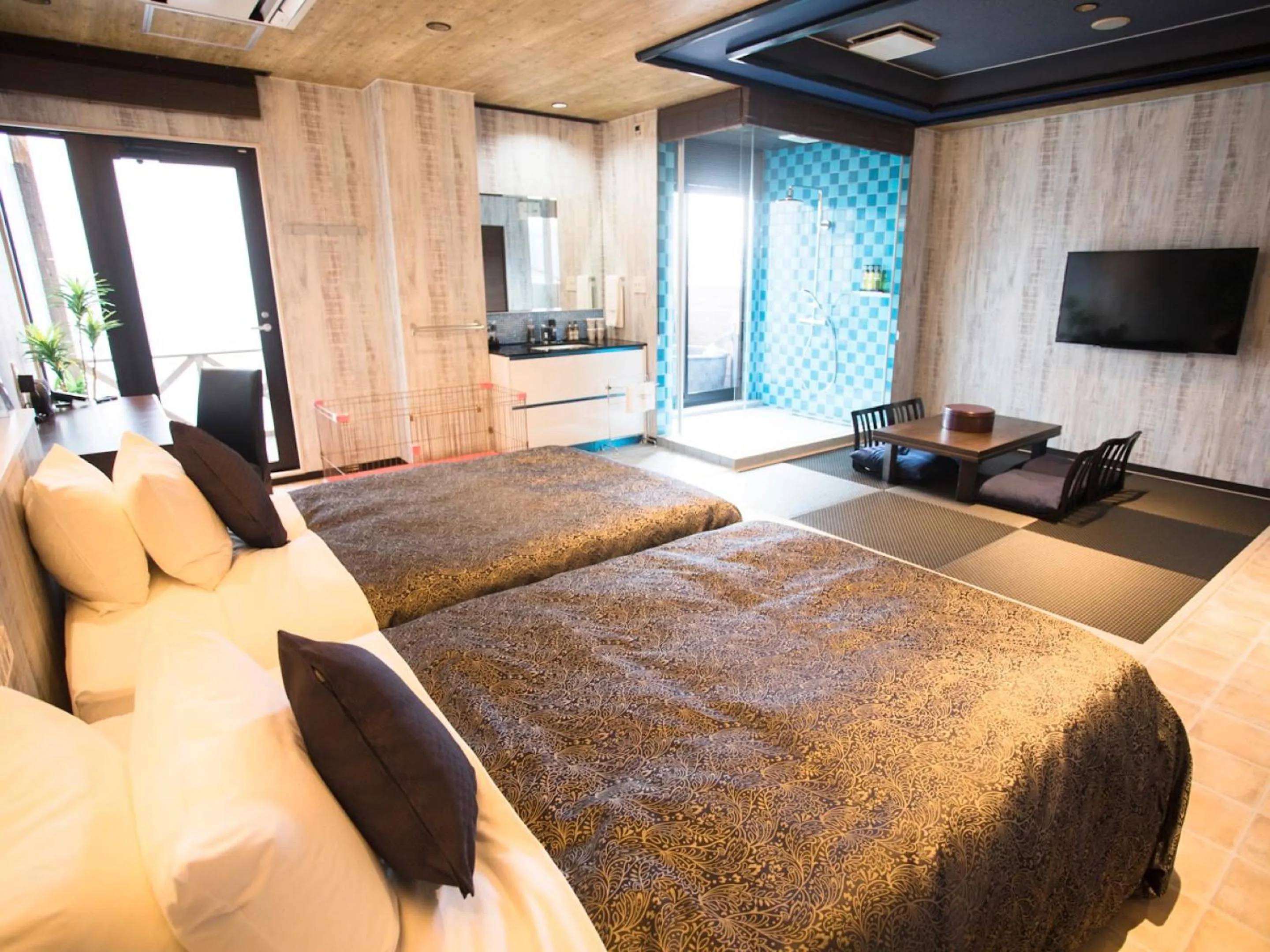 Bed in LiVEMAX RESORT Kyotango Sea Front