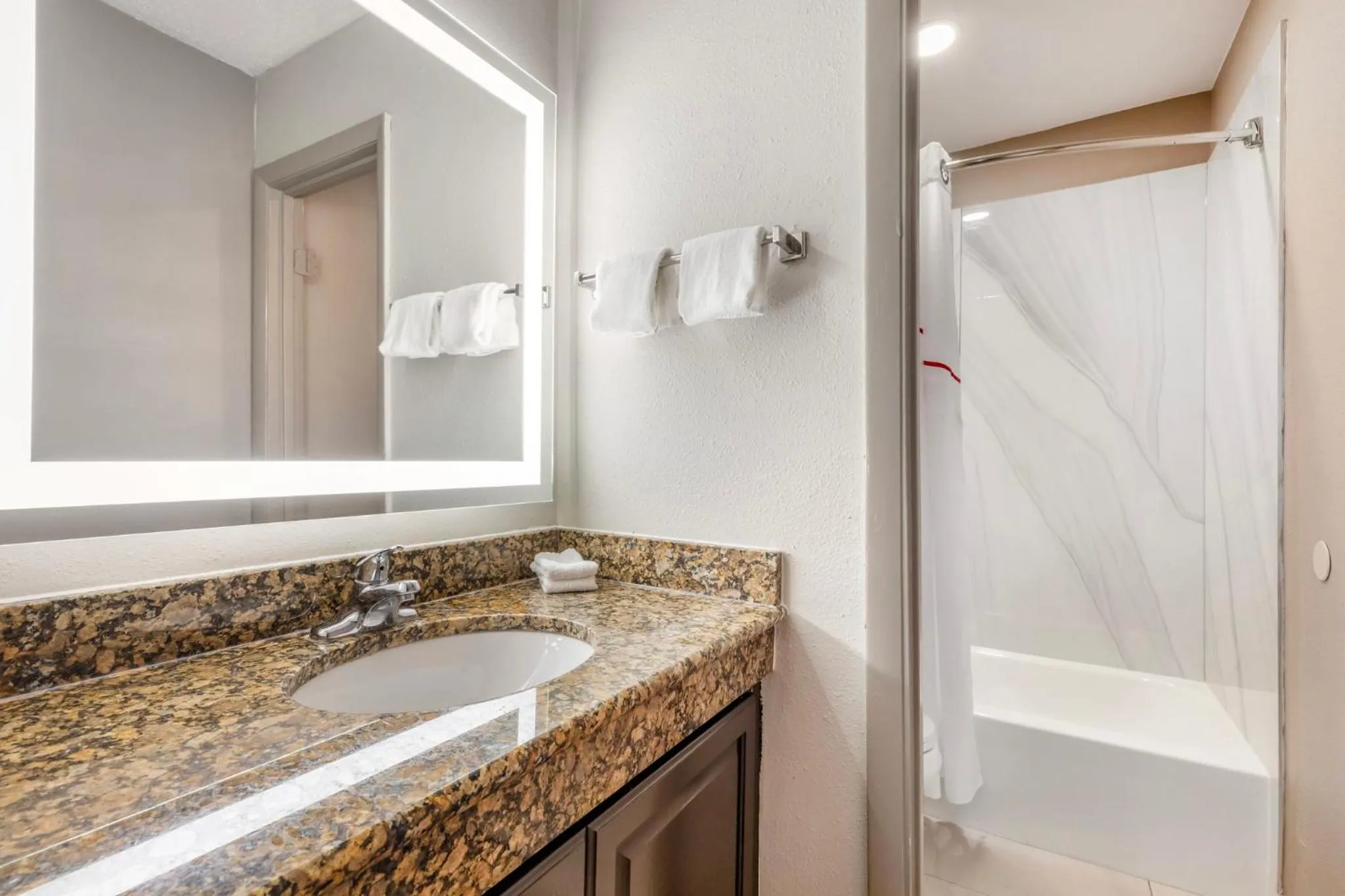 Bathroom in Red Roof Inn & Suites Newport News