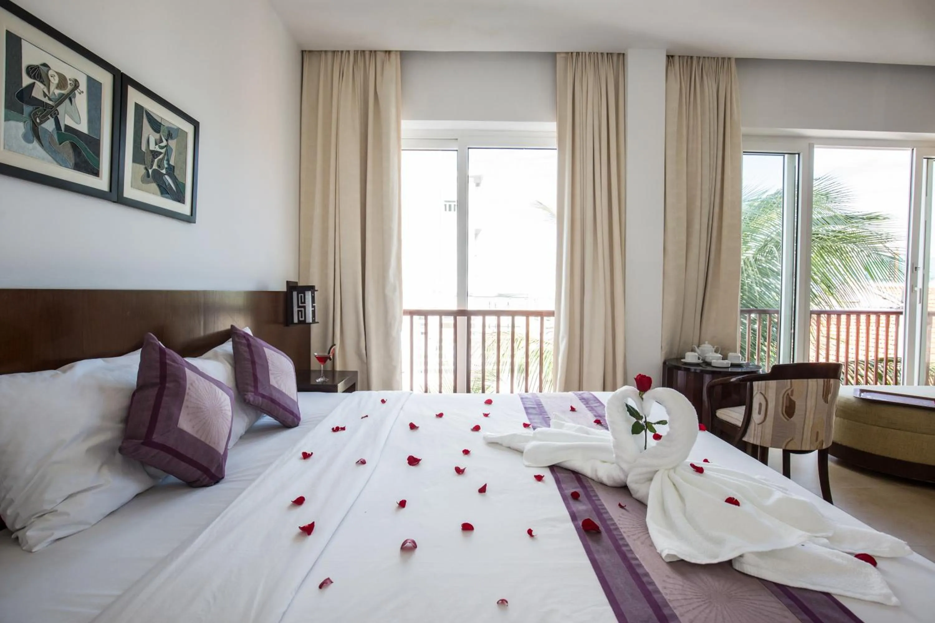 Bed in Sea Mountain Boutique Hotel & Villa