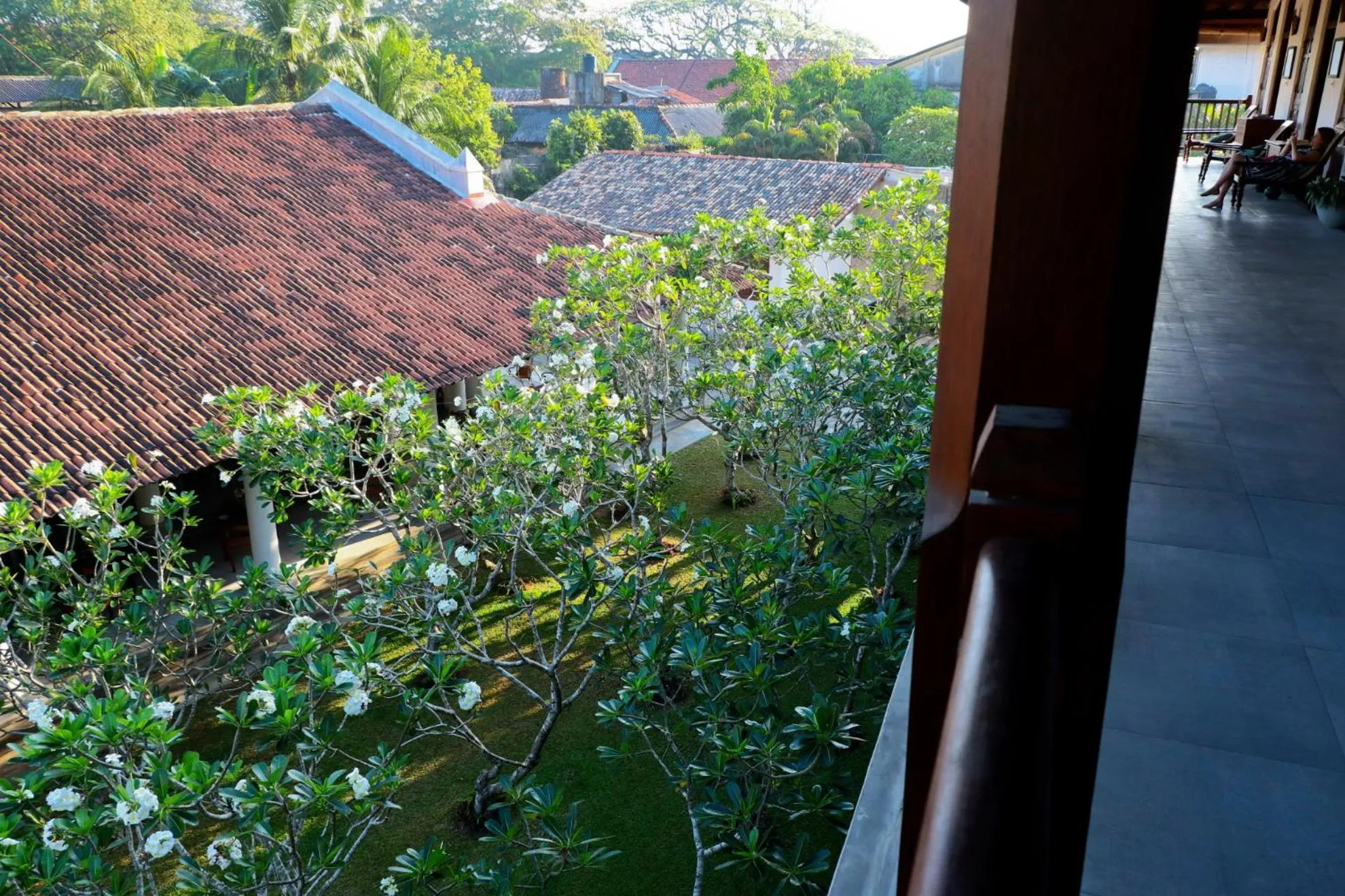 Garden view in The Heritage Hotel Galle Fort