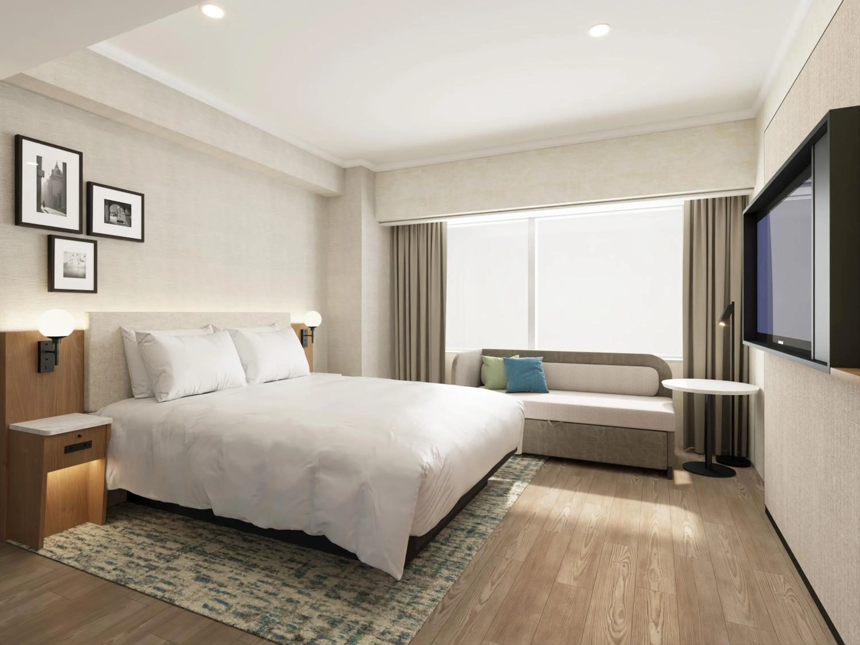 Bed in ANA Holiday Inn Tokyo Bay by IHG