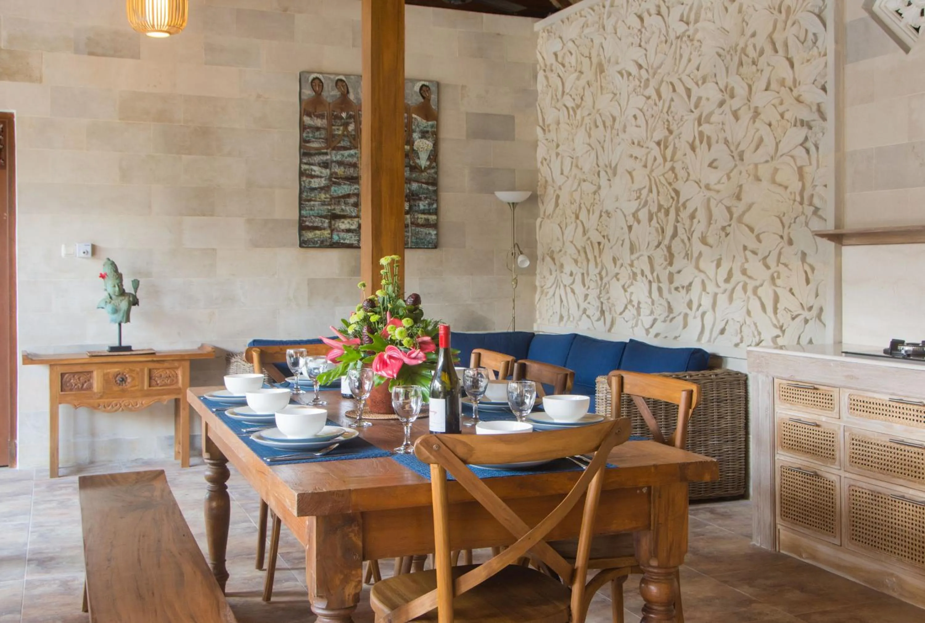 Dining area in Lily Lane Villas
