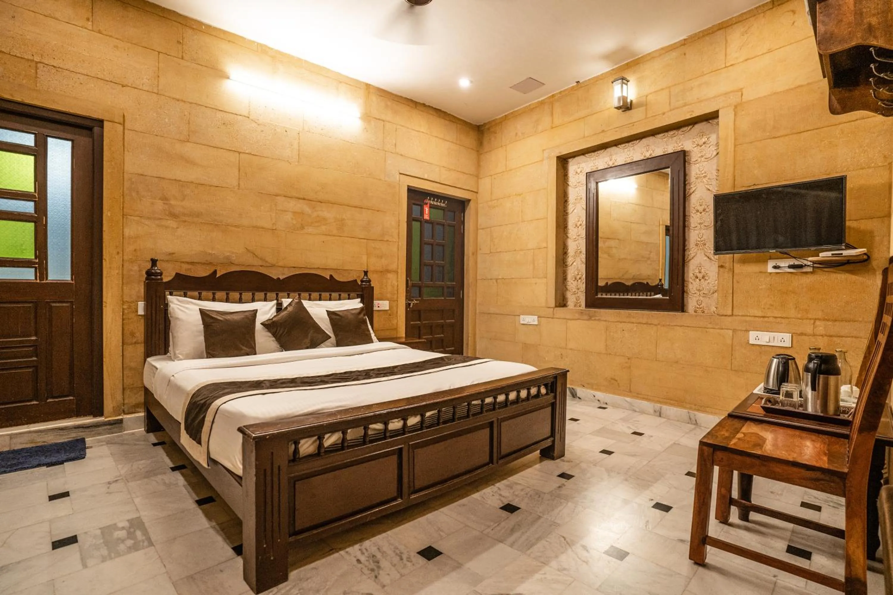 Bed in Hotel Royal Villa Jaisalmer