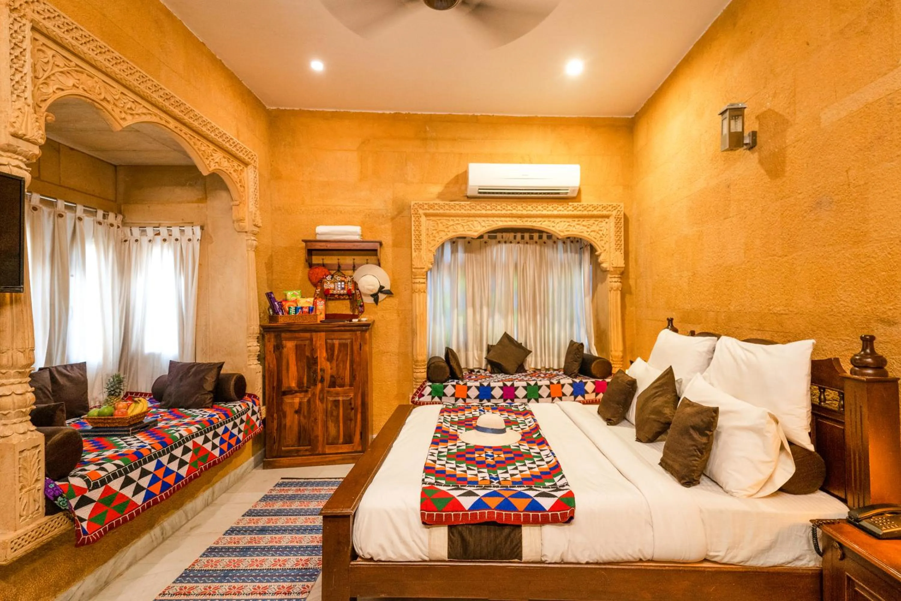 Bed in Hotel Royal Villa Jaisalmer