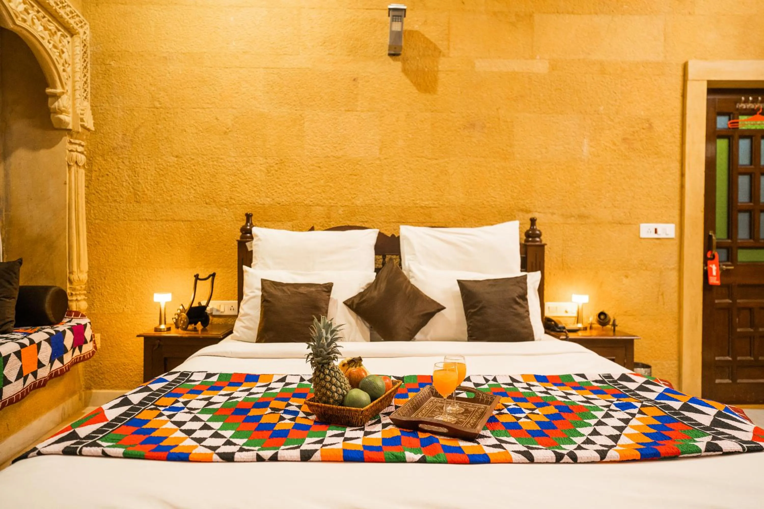 Bed in Hotel Royal Villa Jaisalmer