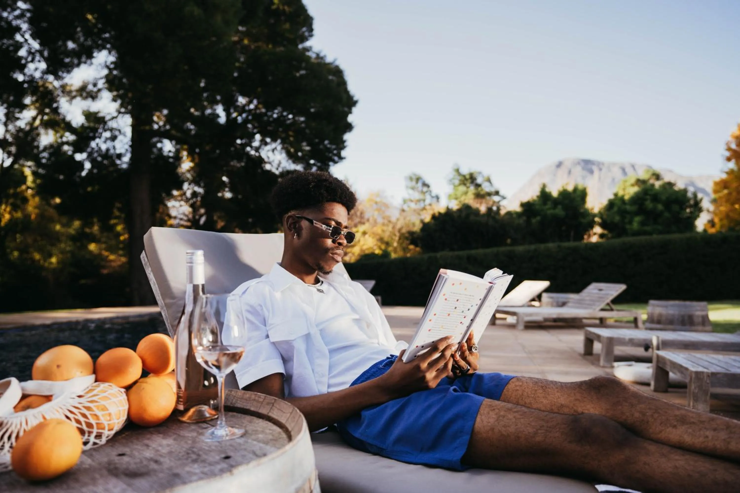 Swimming pool in Holden Manz Country House