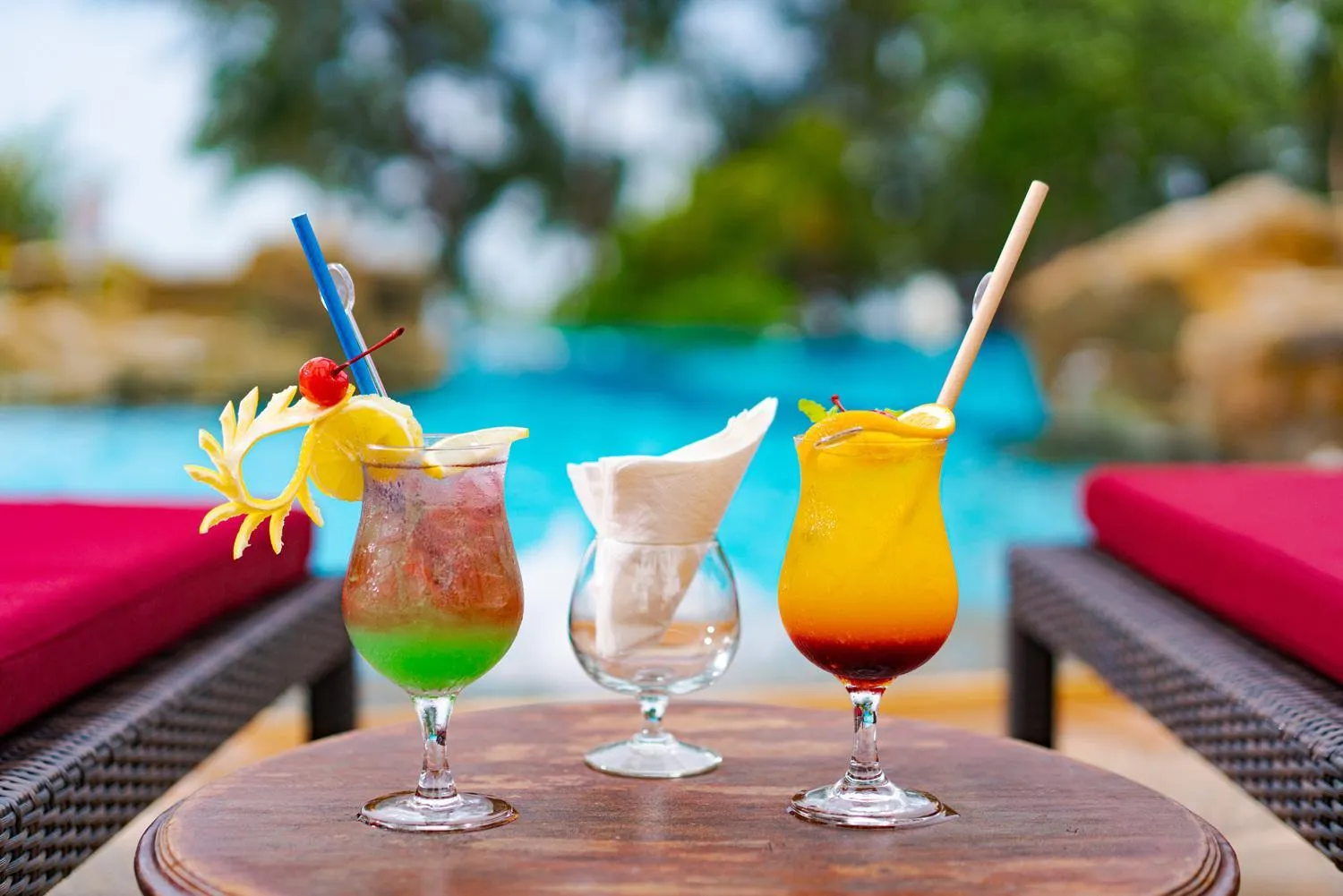 Drinks in Indra Maya Pool Villas