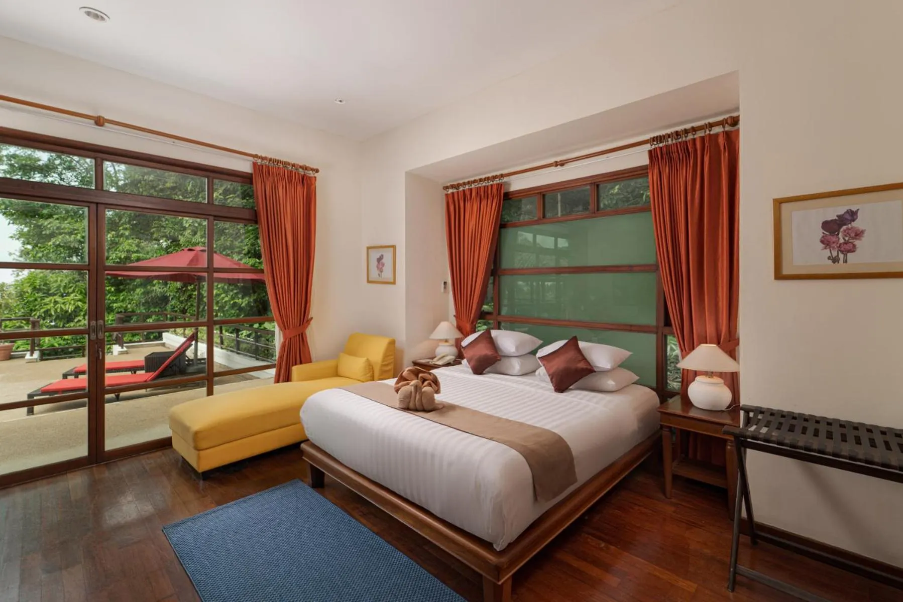 Bed in Indra Maya Pool Villas