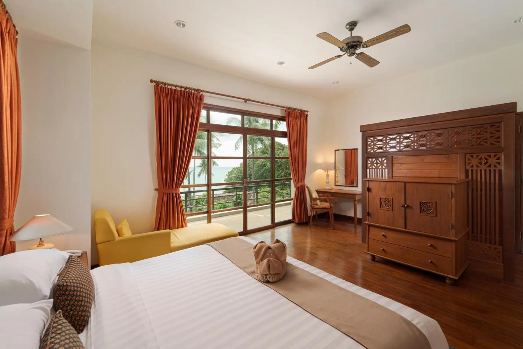 Bed in Indra Maya Pool Villas