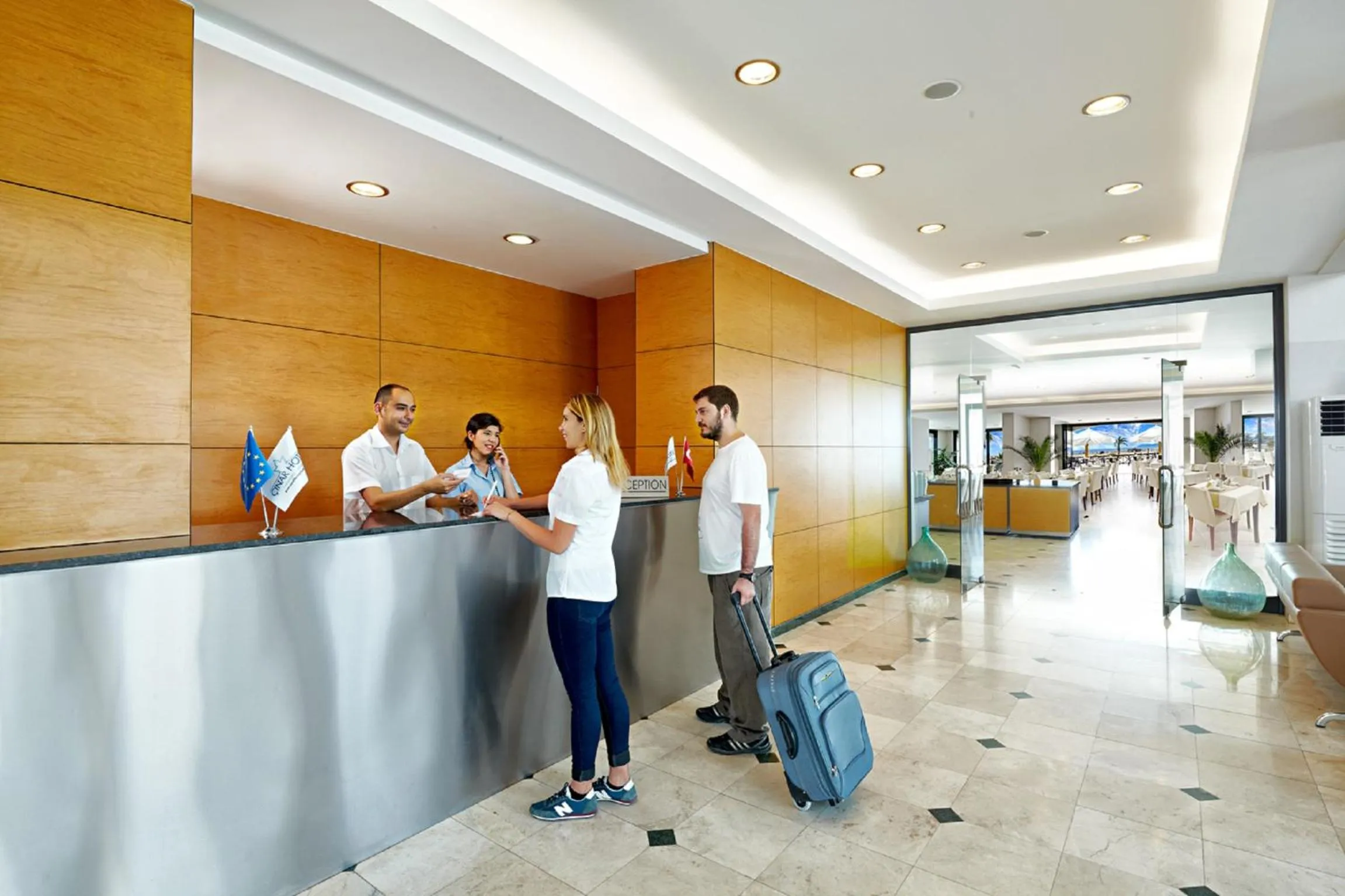 Lobby or reception in Ayvalik Cinar Hotel
