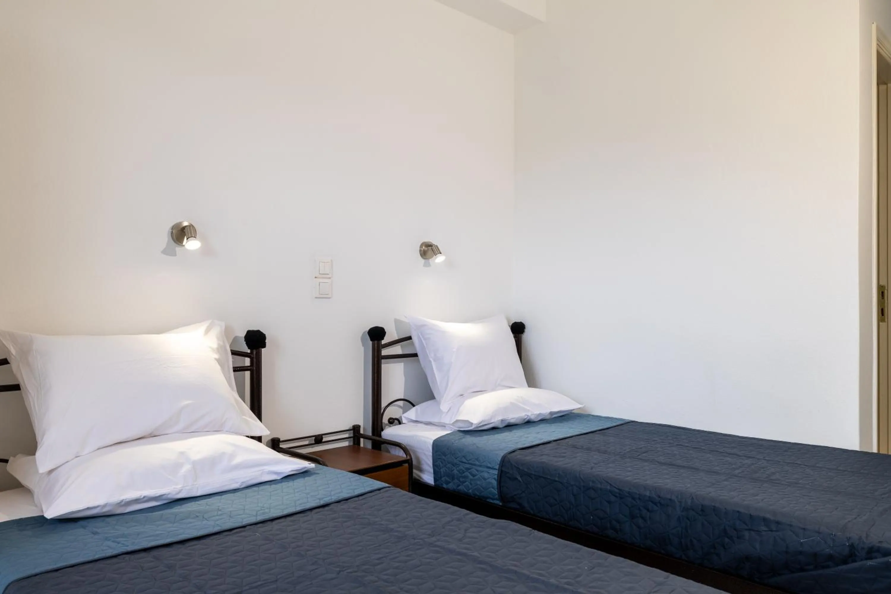 Bed in Valianos Studios - Apartments