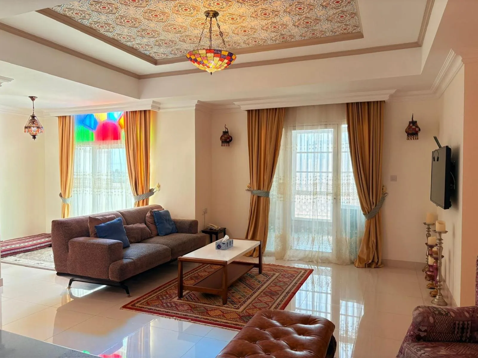 Living room in A'Sinamar Hotel Apartment