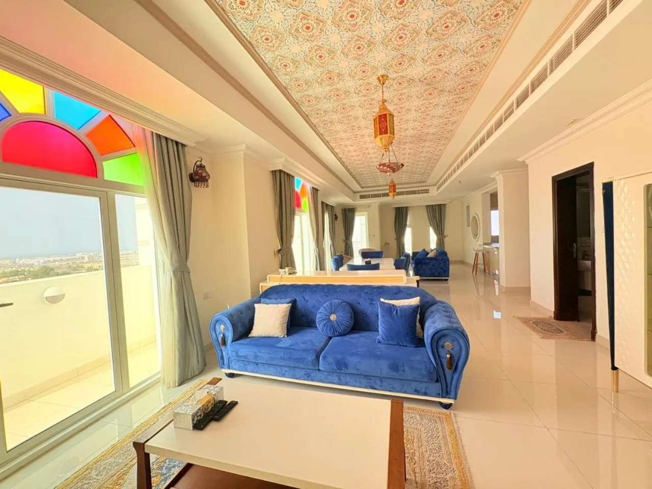 Living room, Bed in A'Sinamar Hotel Apartment