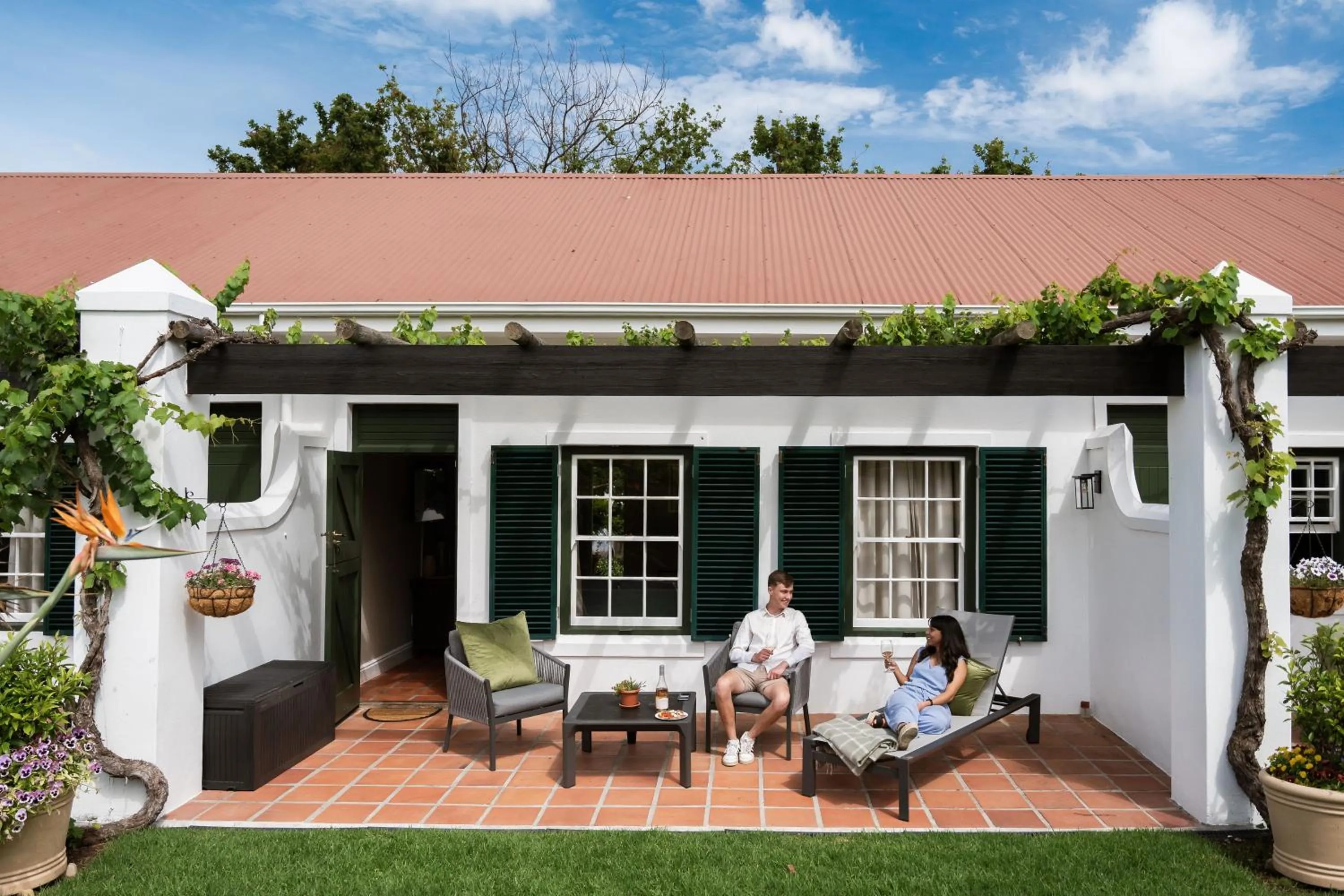 Patio in Eikendal Lodge