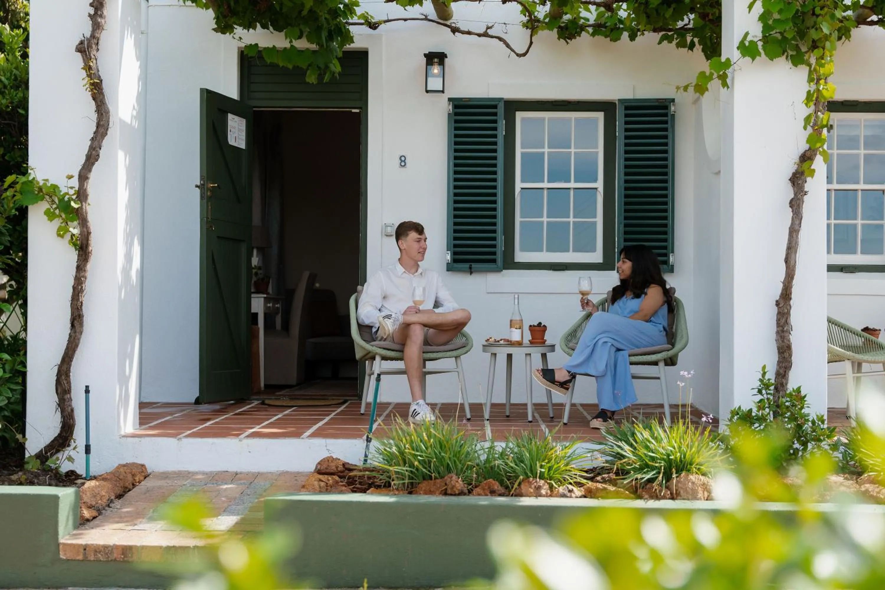 Patio in Eikendal Lodge