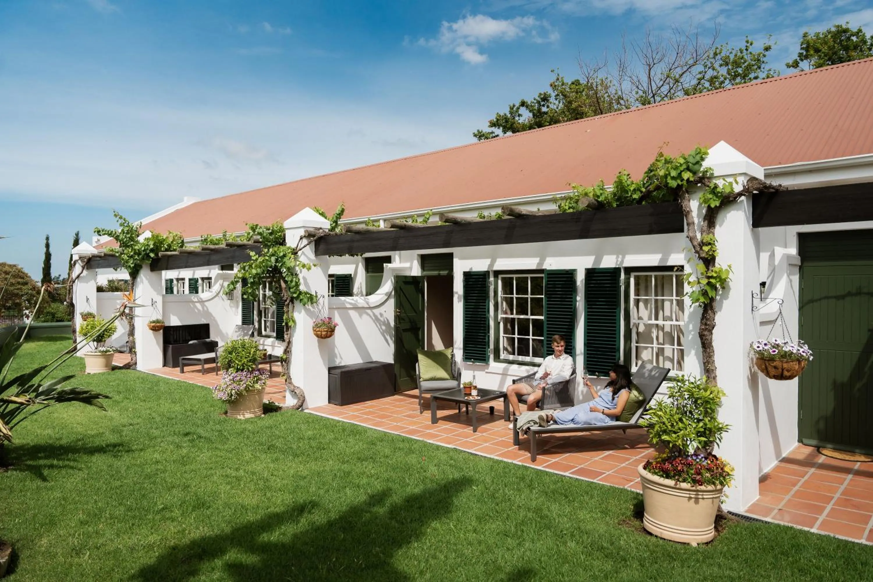 Patio in Eikendal Lodge