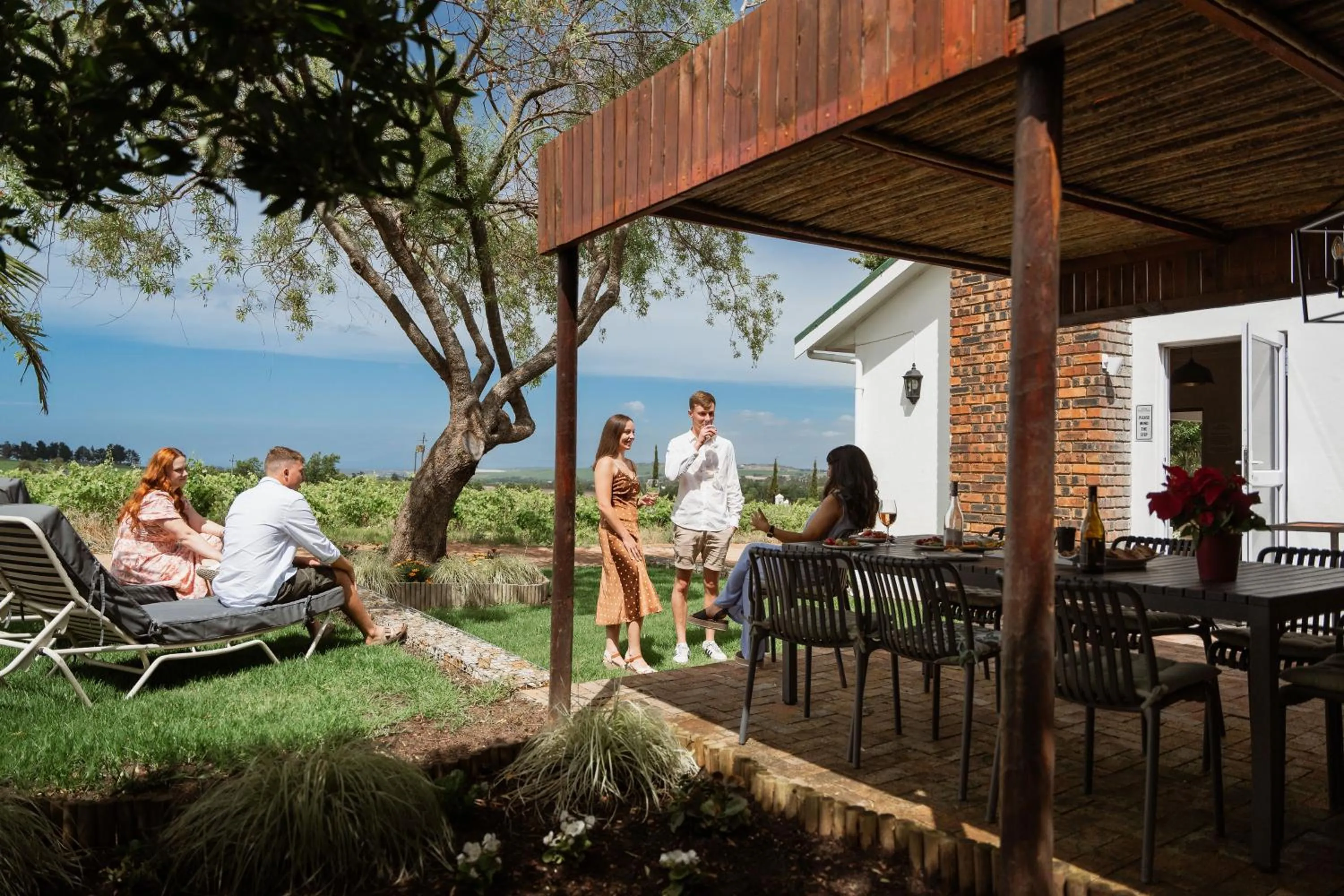 Patio in Eikendal Lodge