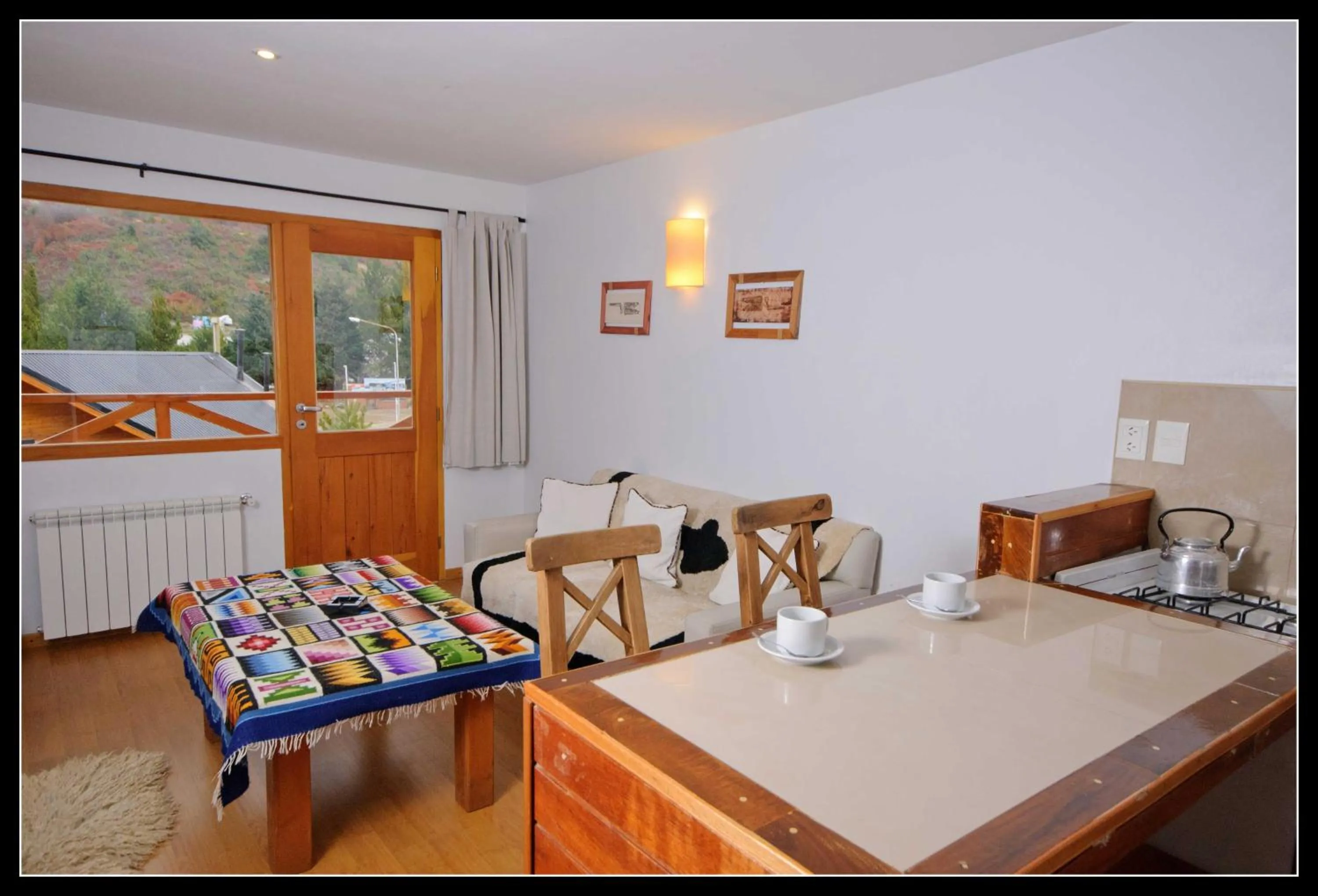 Kitchen or kitchenette, Bed in Complejo Base 41