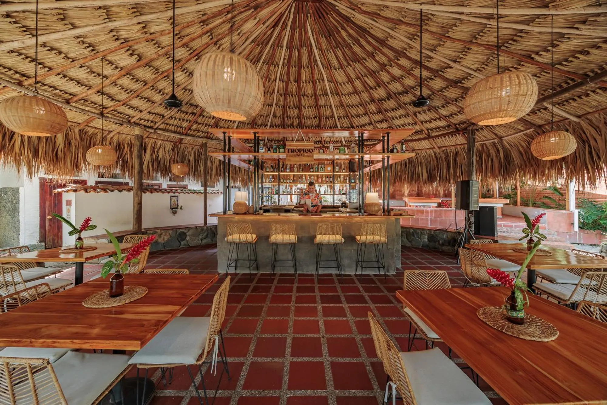 Lounge or bar in Hotel Quimbaya