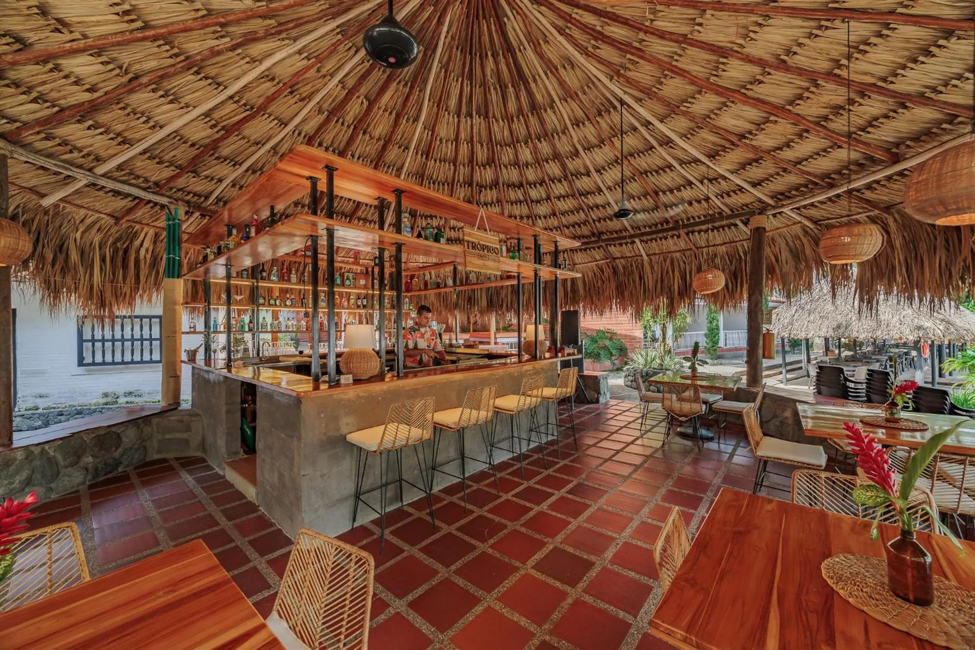 Lounge or bar in Hotel Quimbaya