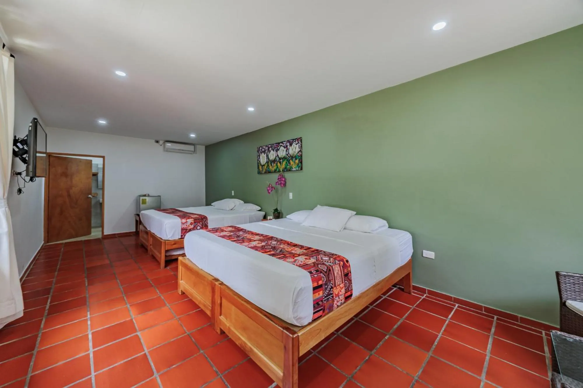 Bedroom, Bed in Hotel Quimbaya