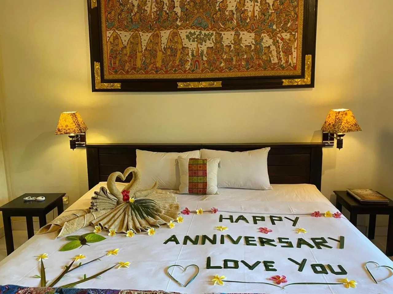 Bed in Taruna Boutique Homestay & Spa