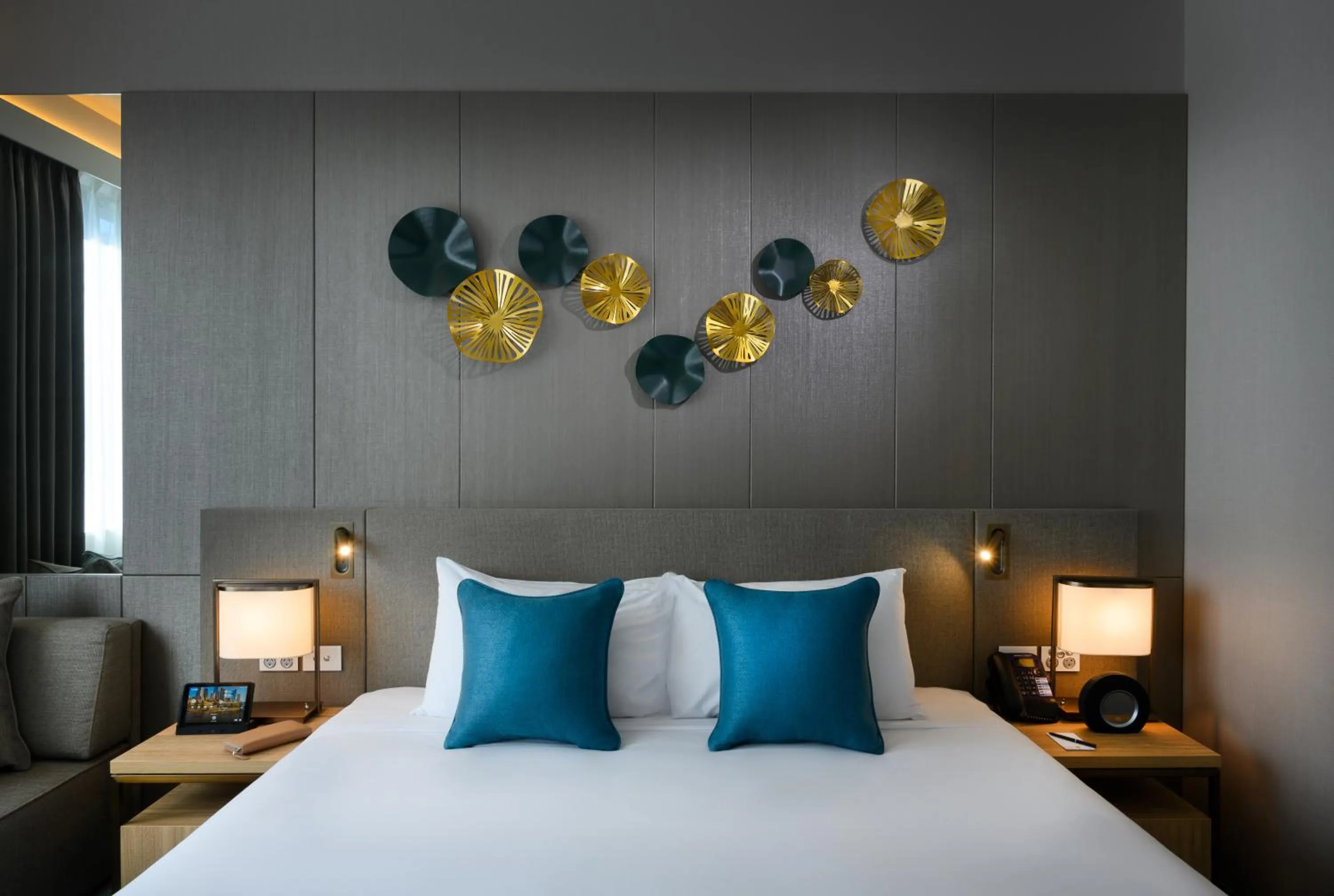 Bed in Novotel Melbourne Central