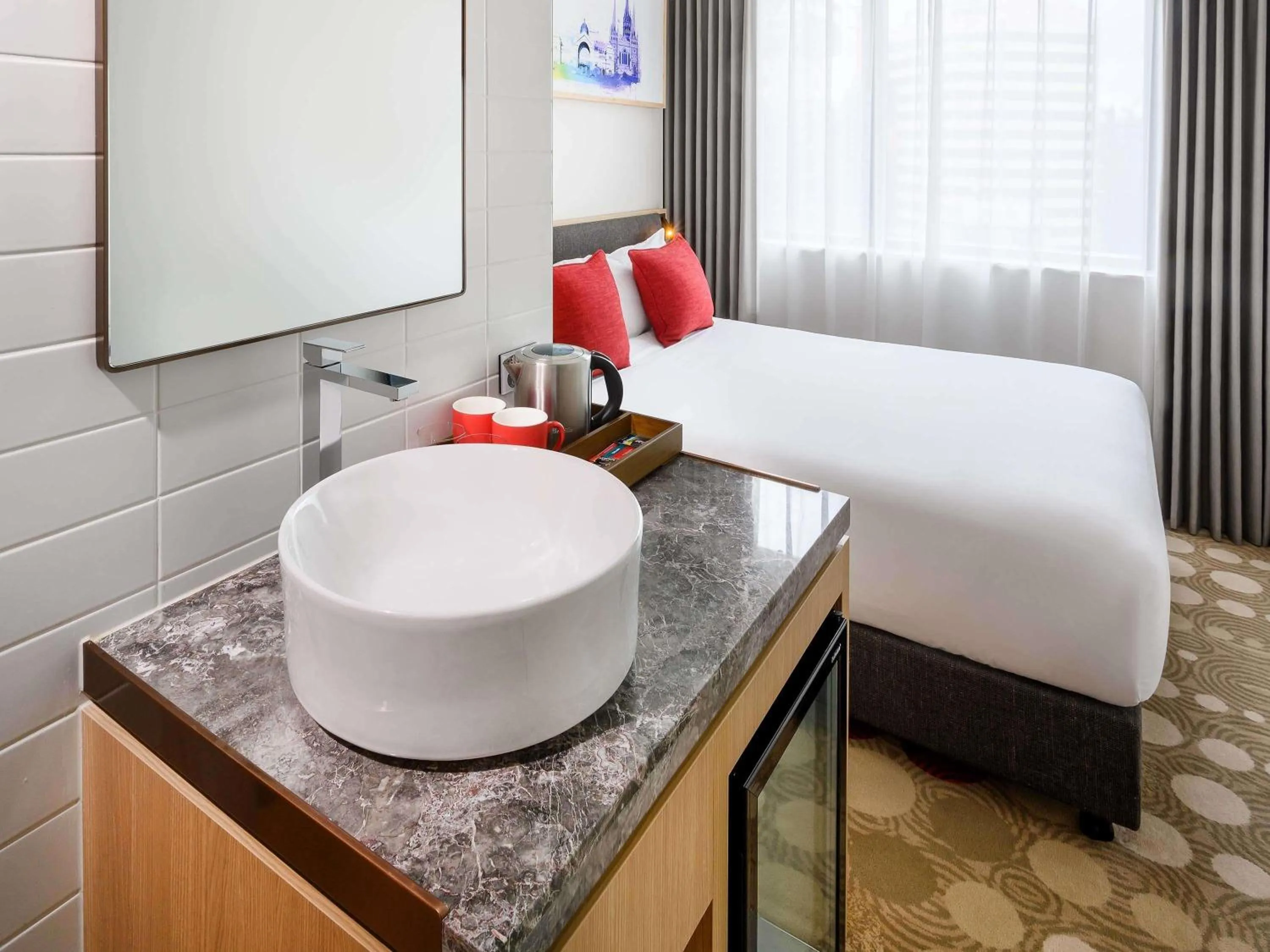 Bedroom, Bed in ibis Melbourne Central