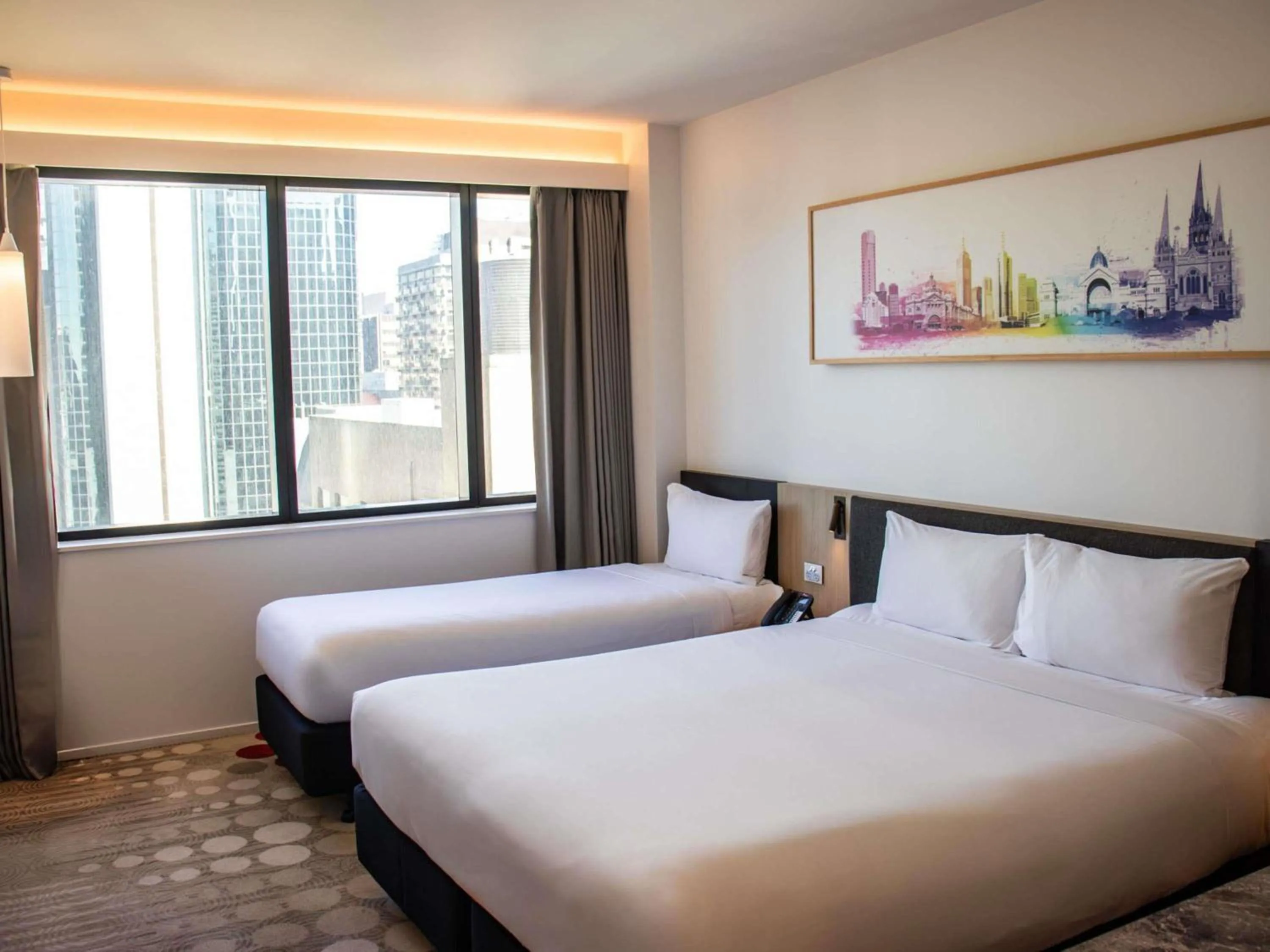 Bedroom, Bed in ibis Melbourne Central