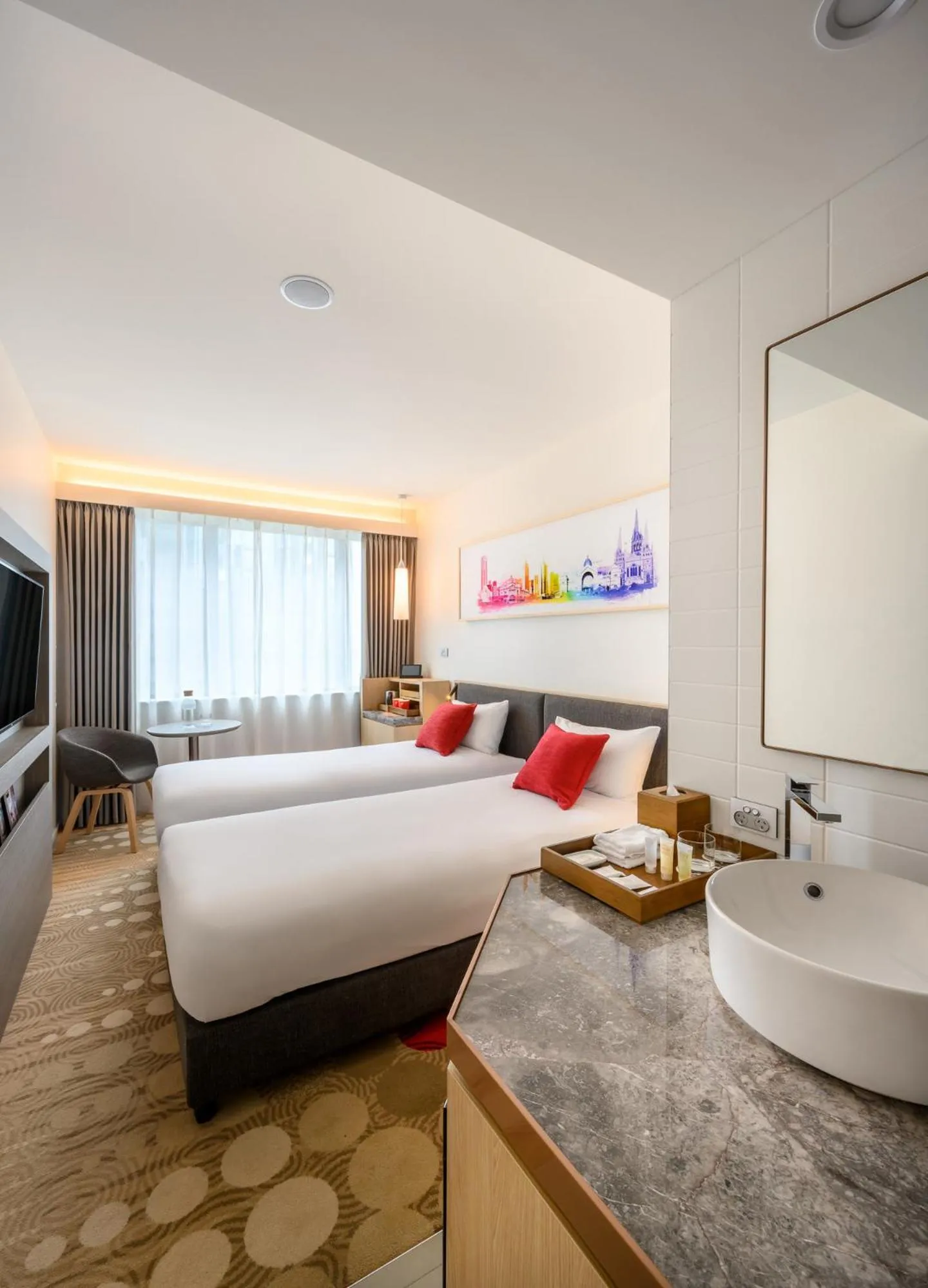 Bed in ibis Melbourne Central