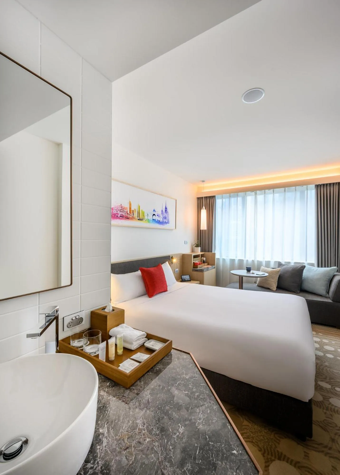 Bed in ibis Melbourne Central