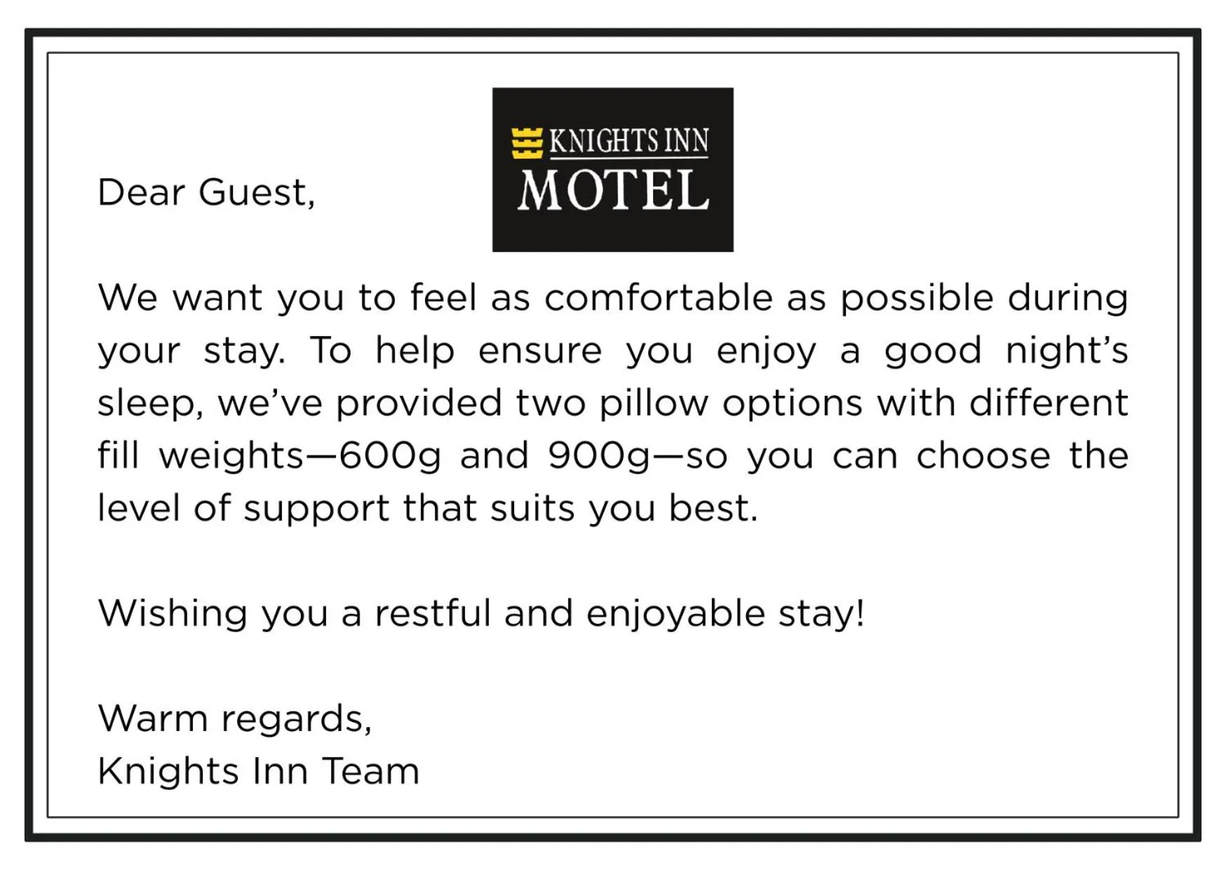 Other, Bed in Knights Inn