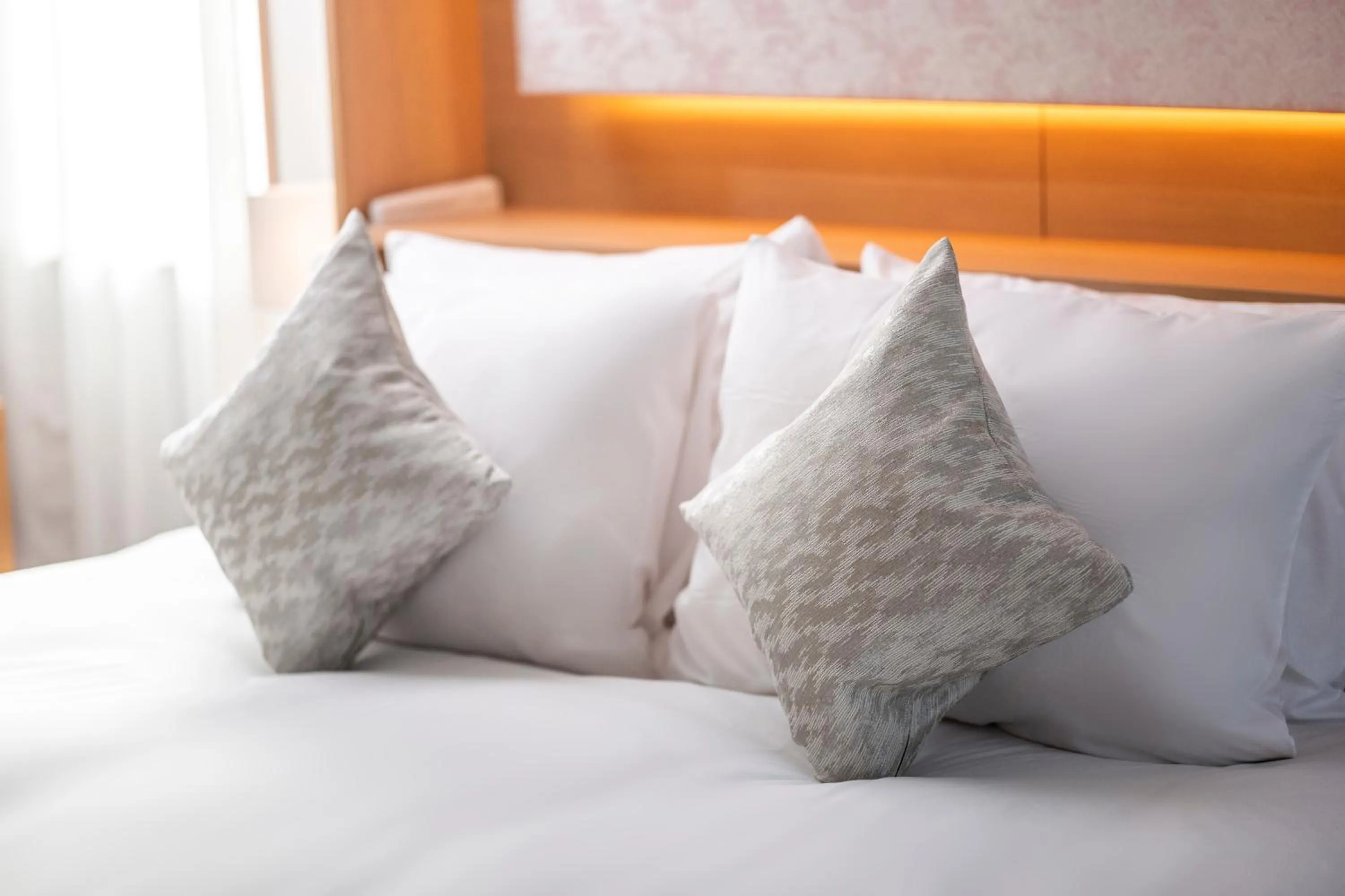 Bed in Kyoto Shijo Takakura Hotel Grandereverie