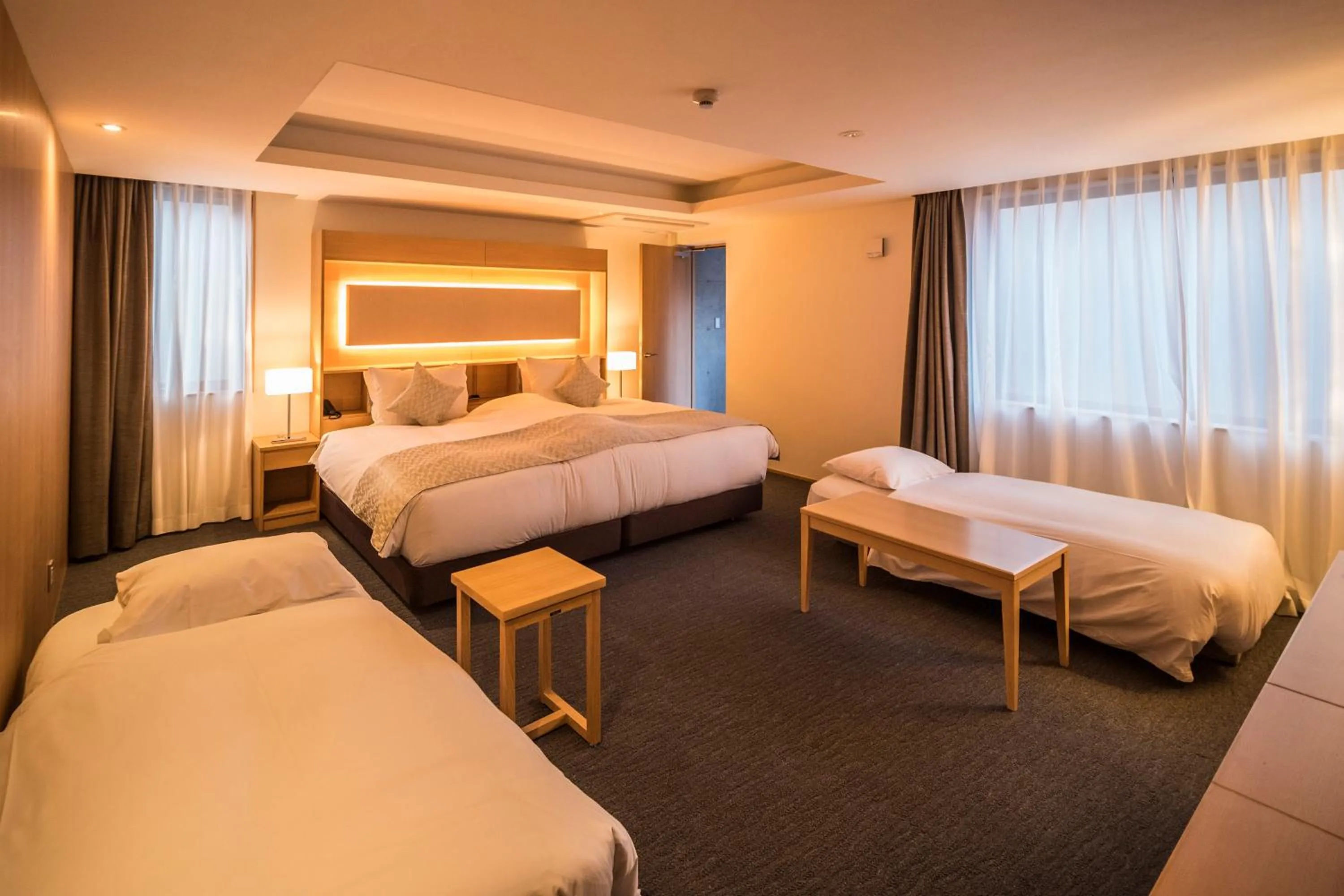 Bed in Kyoto Shijo Takakura Hotel Grandereverie