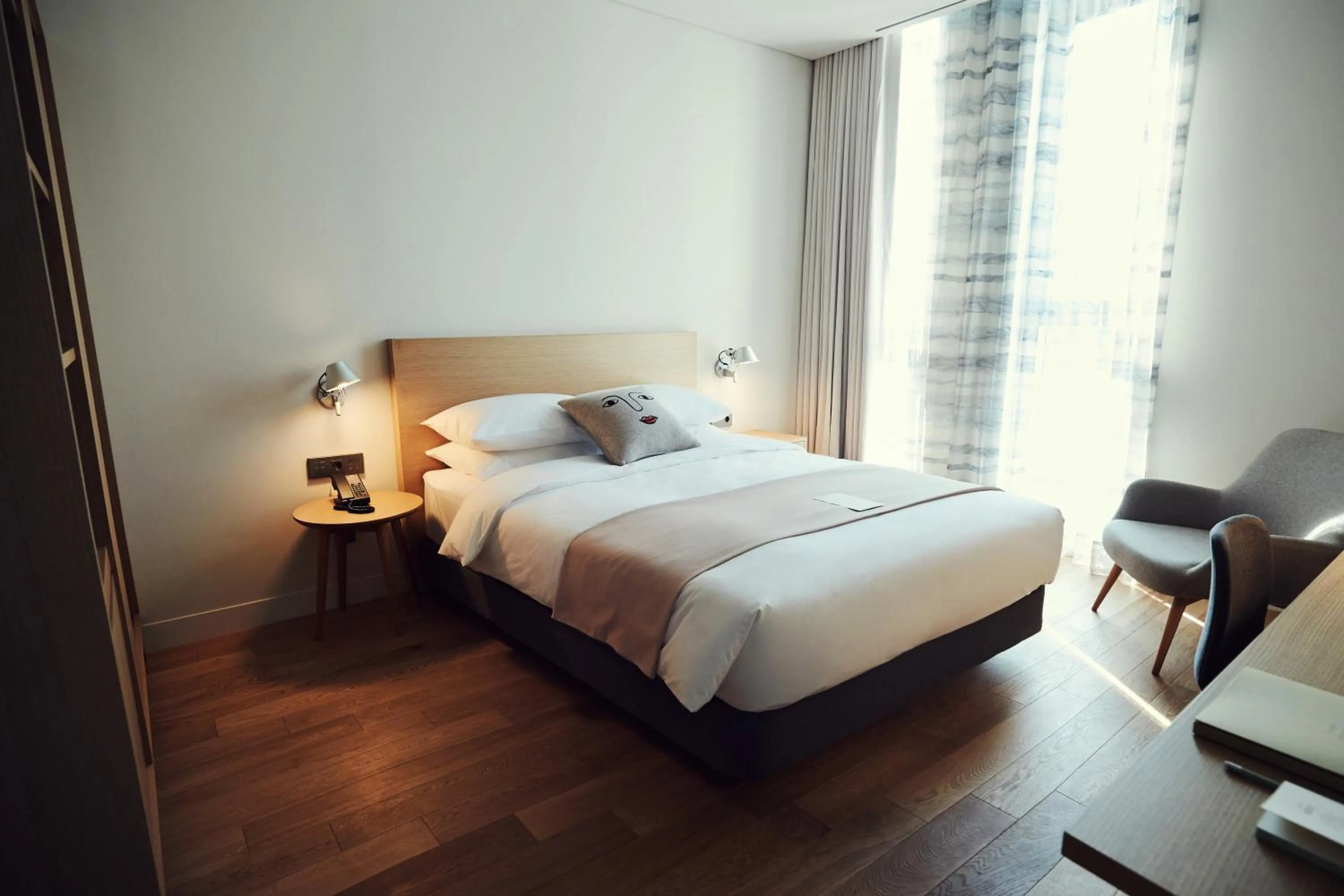 Bed in La Casa hotel Gwangmyeong