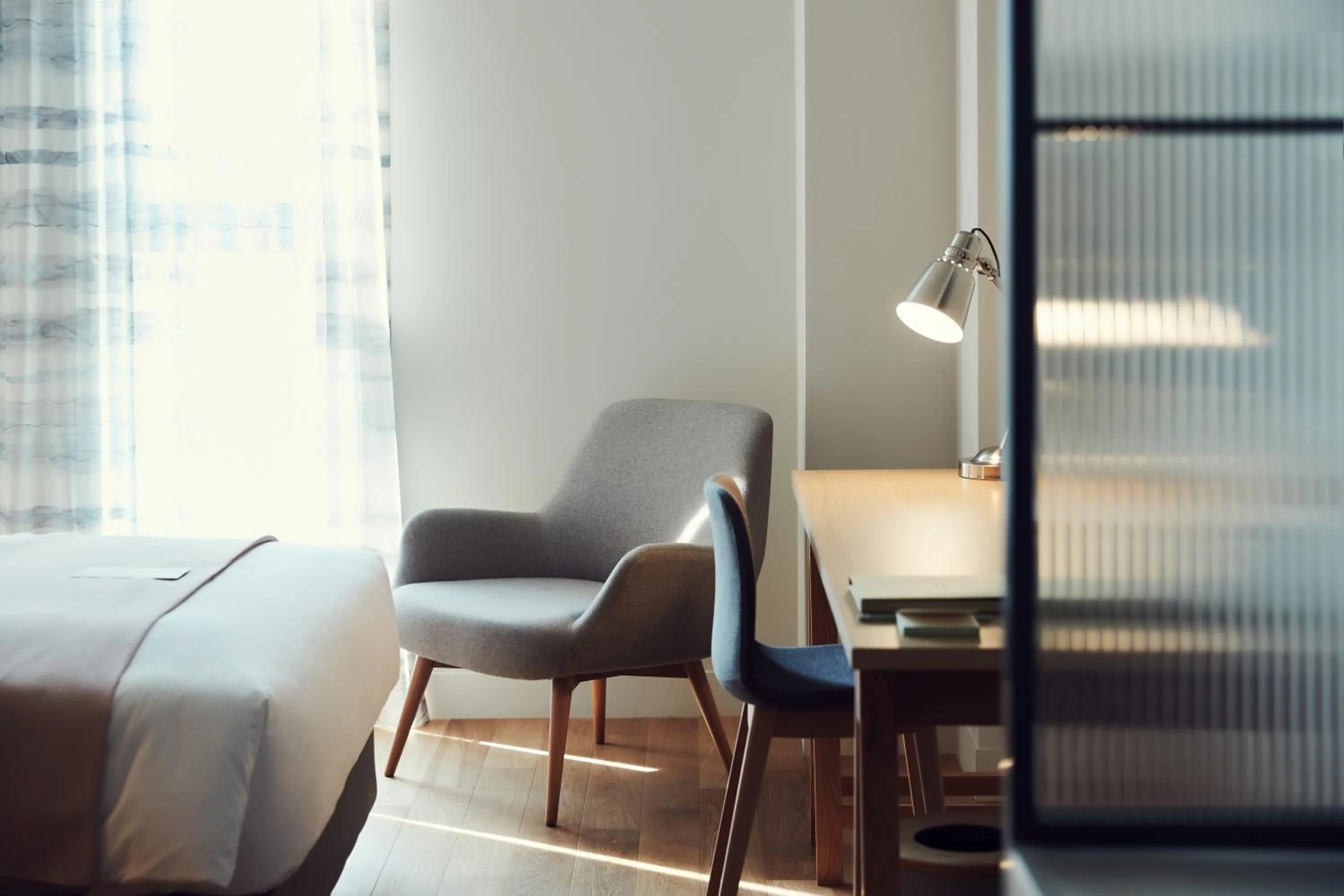 Living room, Bed in La Casa hotel Gwangmyeong