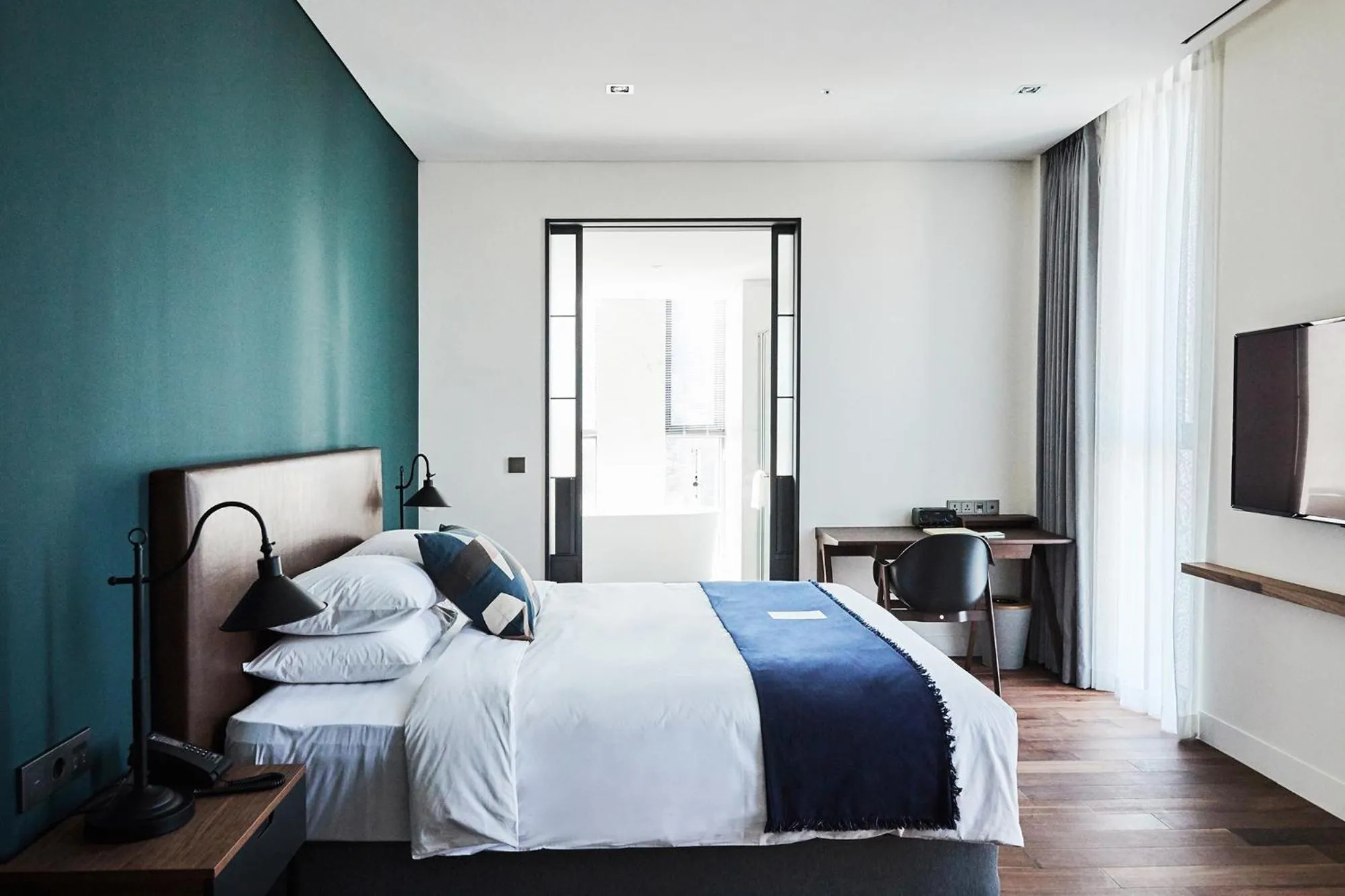 Bed in La Casa hotel Gwangmyeong