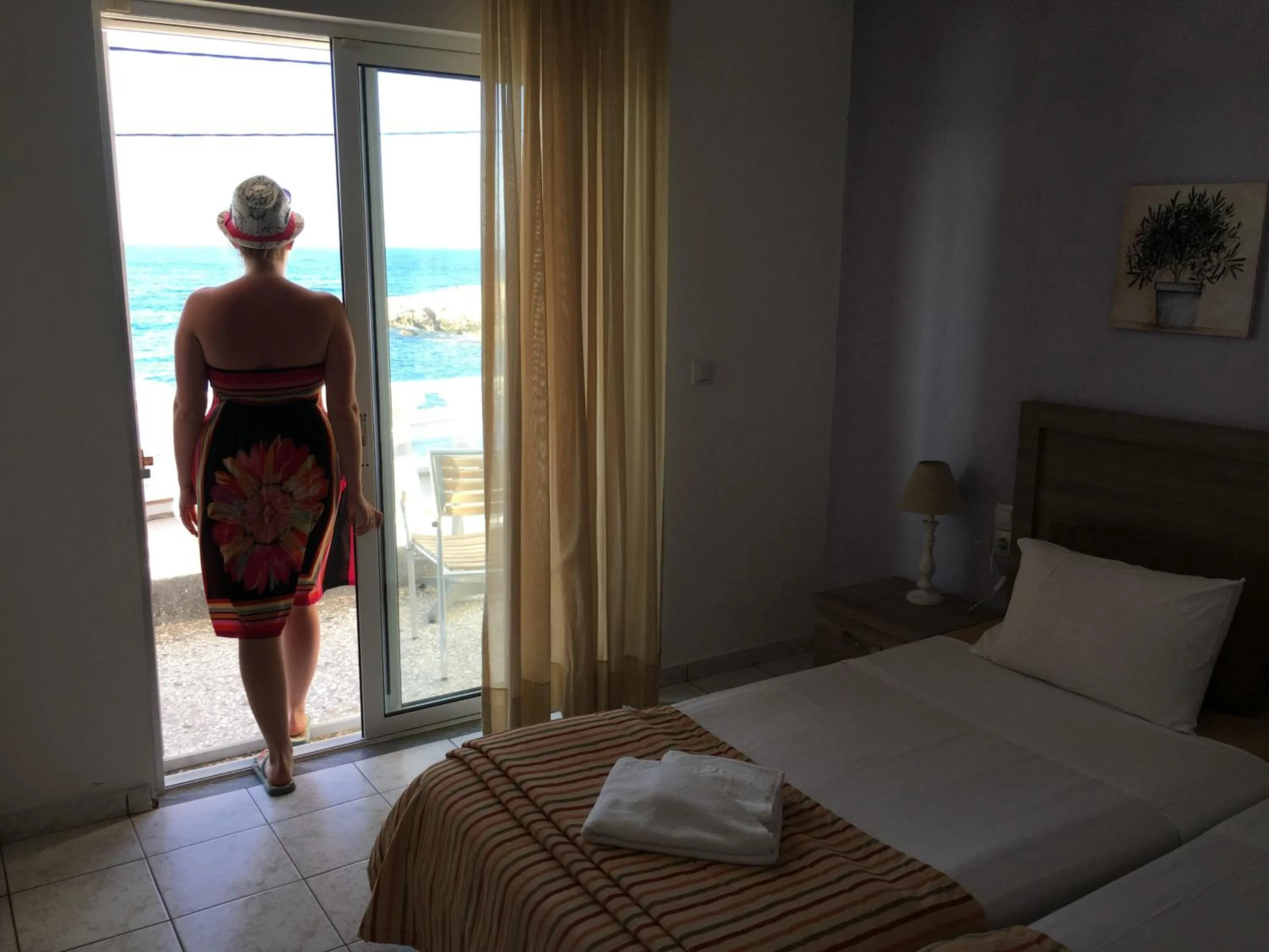 Bedroom in Zorbas Hotel