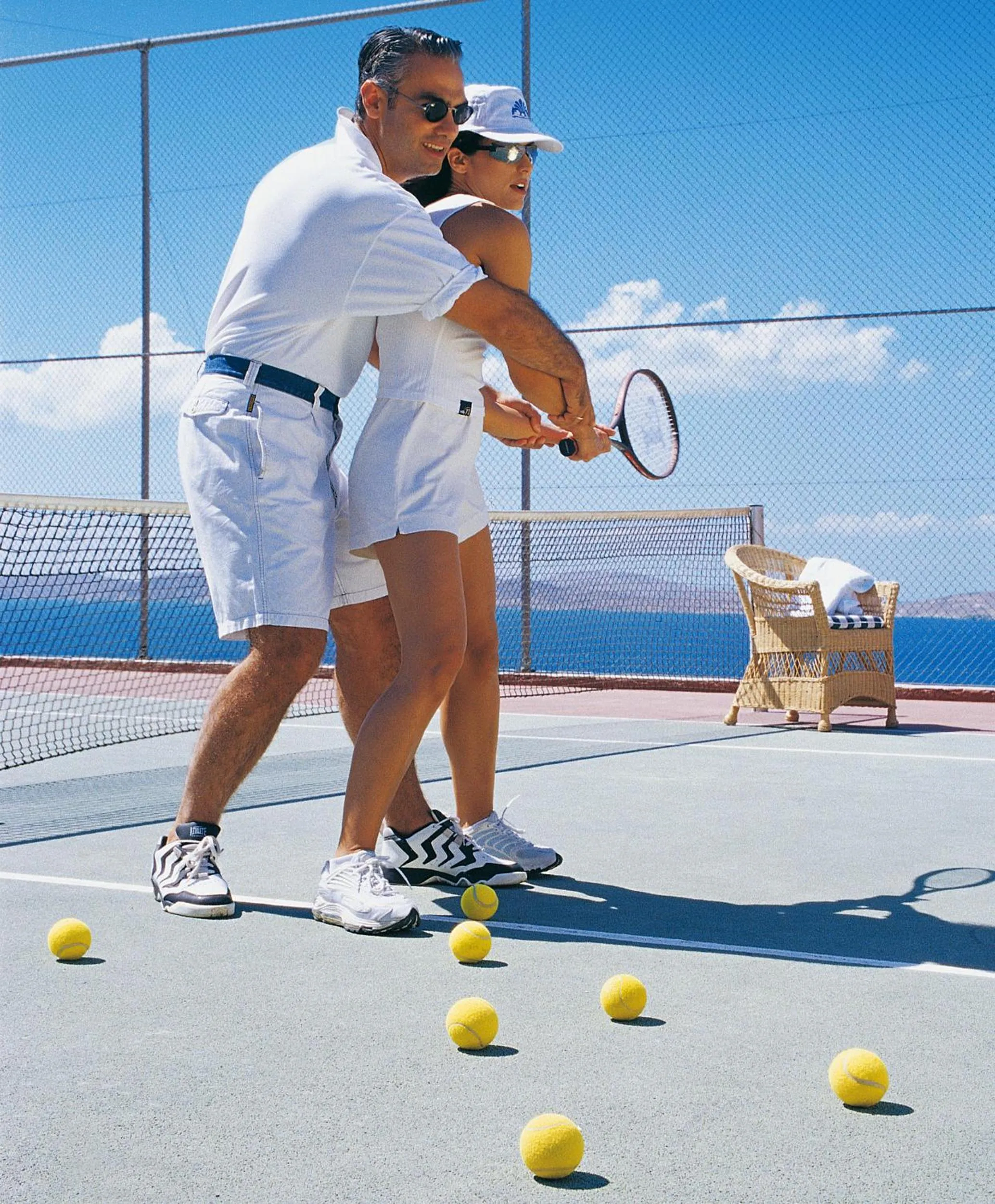 Tennis court in Mykonos Grand Hotel & Resort
