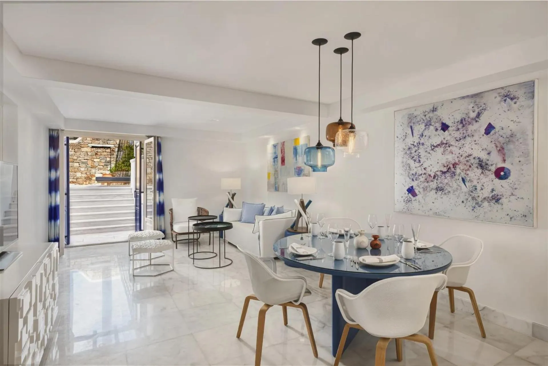 Living room in Mykonos Grand Hotel & Resort