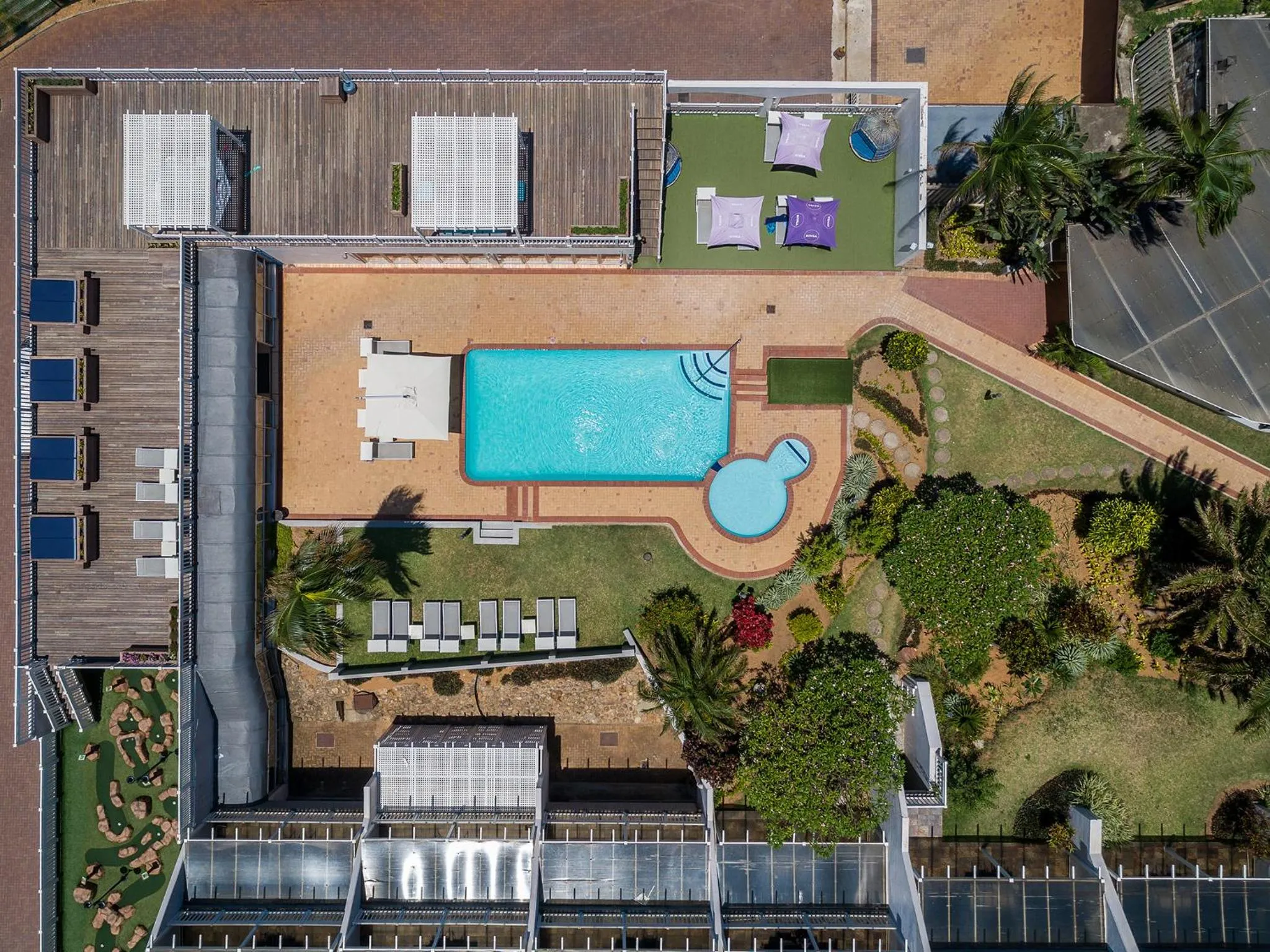 Bird's eye view in Umhlanga Cabanas